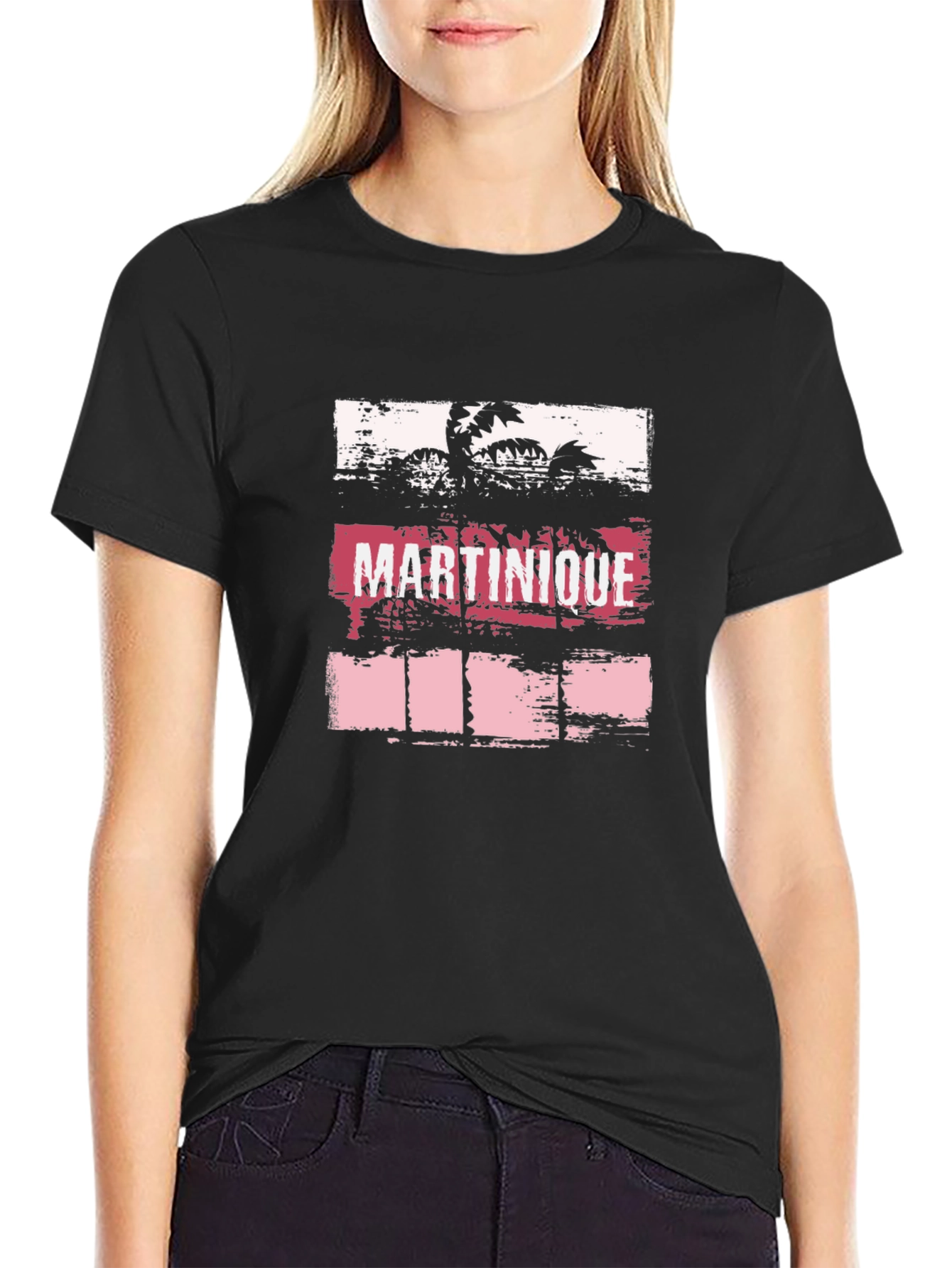Martinique Palm Tree Graphic T-Shirt