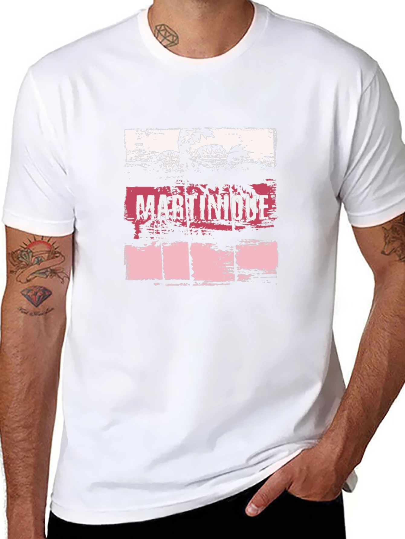 Martinique Palm Tree Graphic T-Shirt