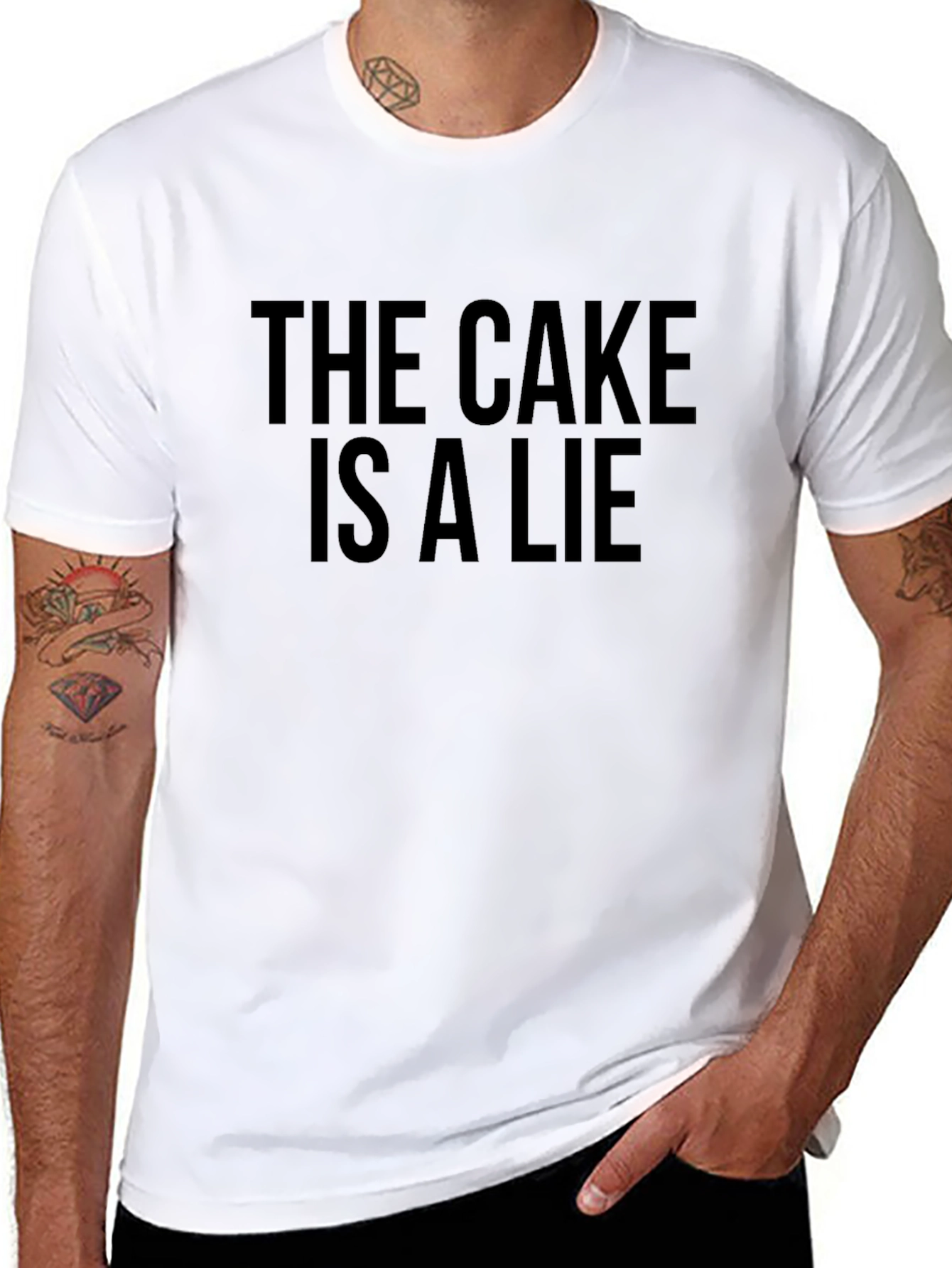 The Cake Is A Lie Graphic T-Shirt