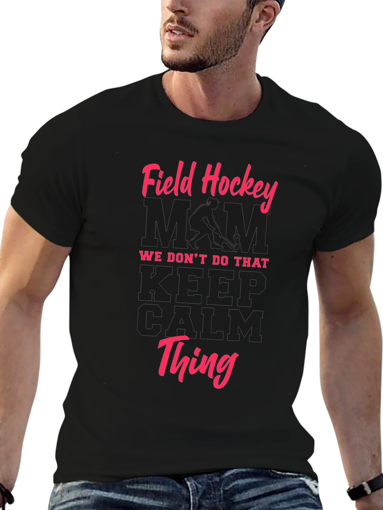Field Hockey Mom Graphic T-Shirt