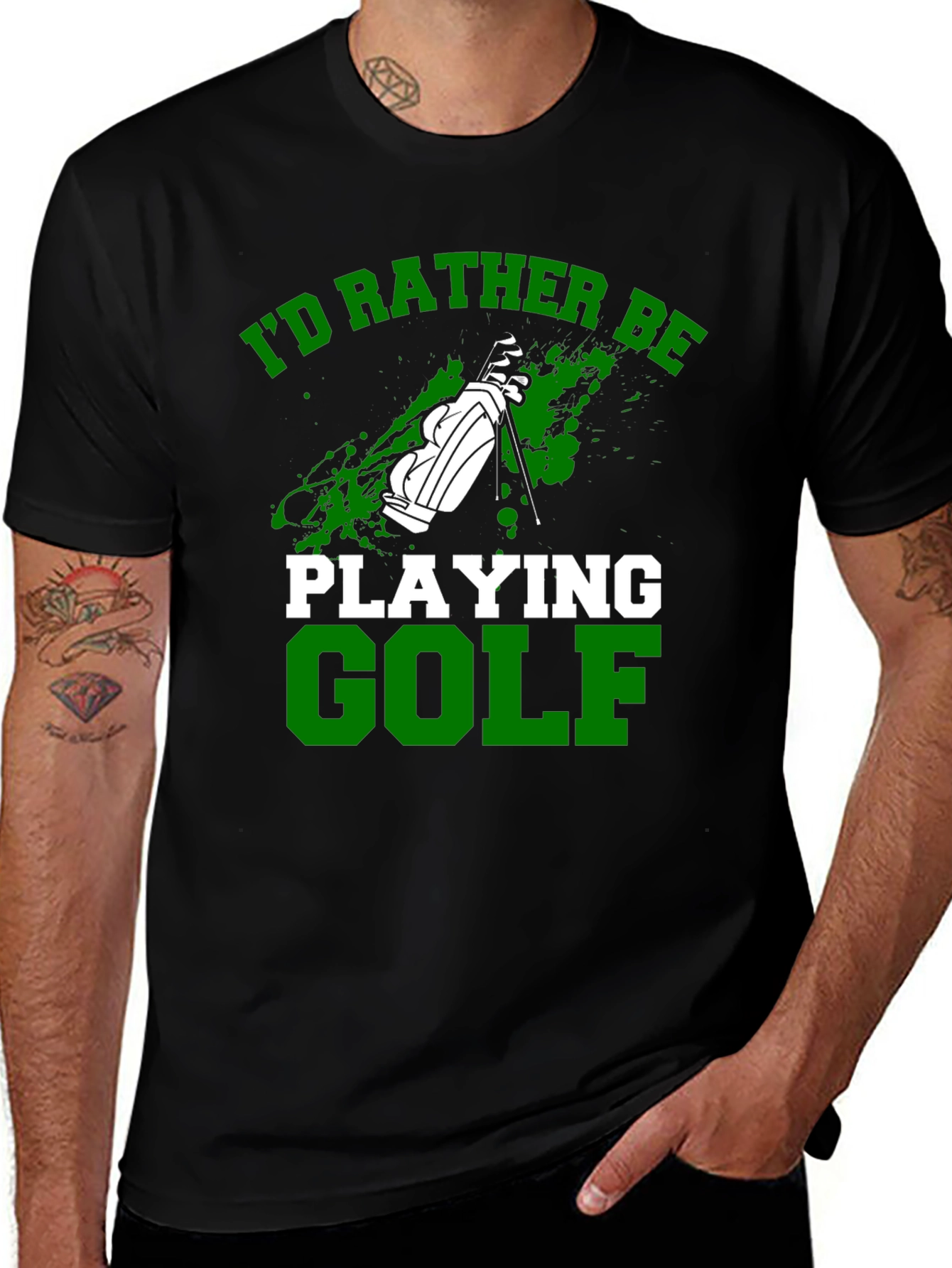 Id Rather Be Playing Golf T-Shirt