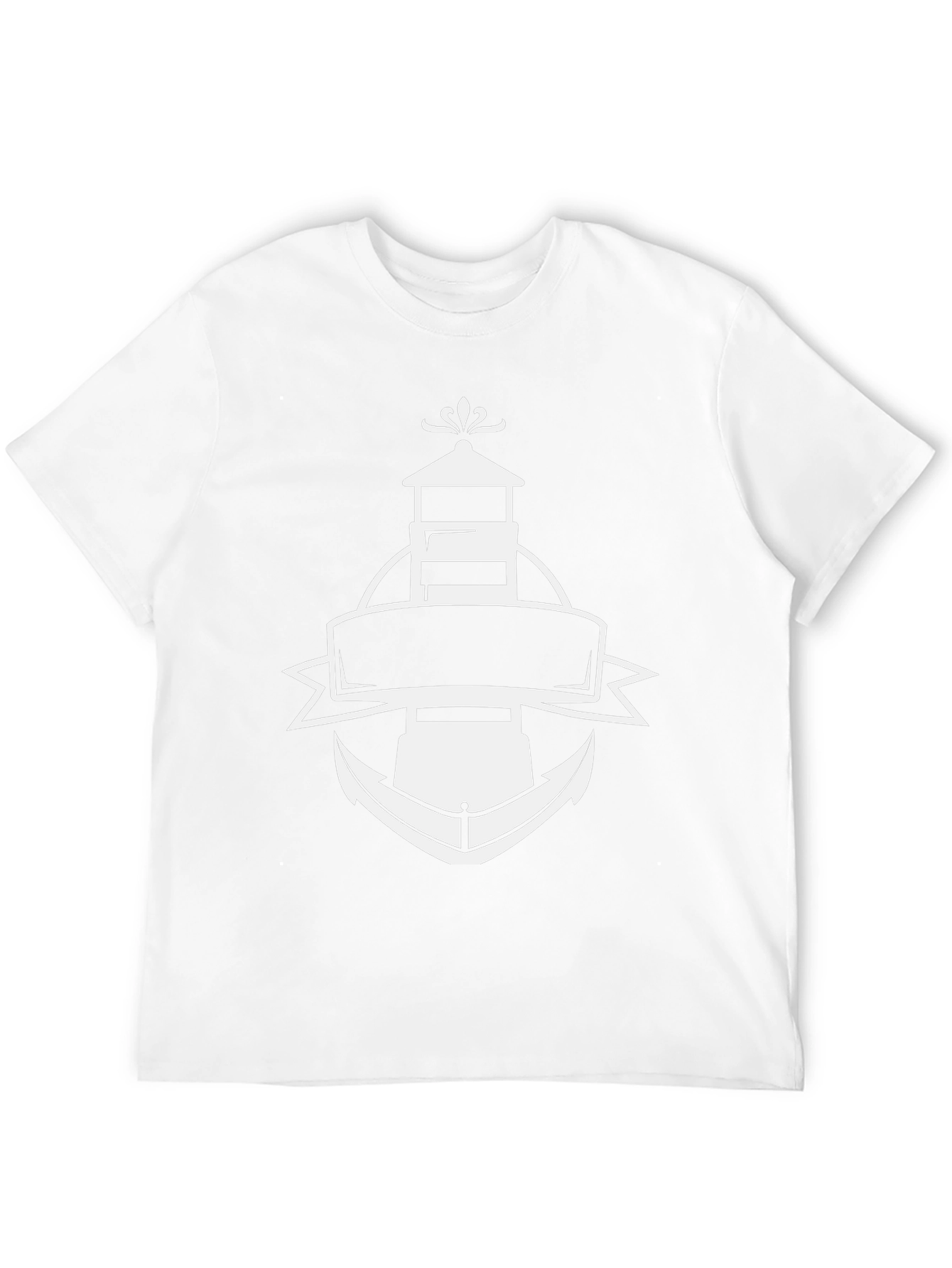 Nautical Lighthouse & Anchor Graphic Tee