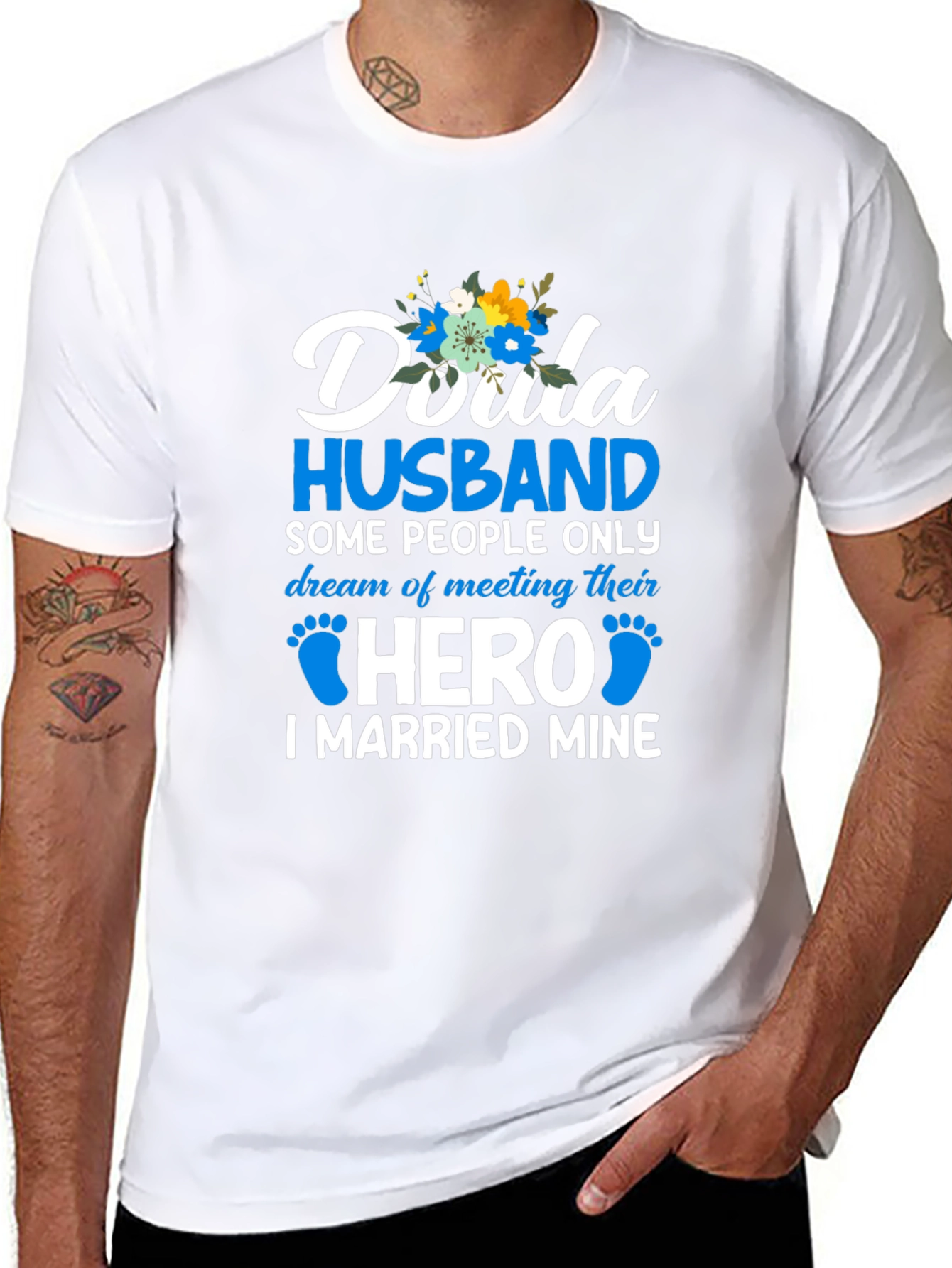 Doula Husband Hero T-Shirt