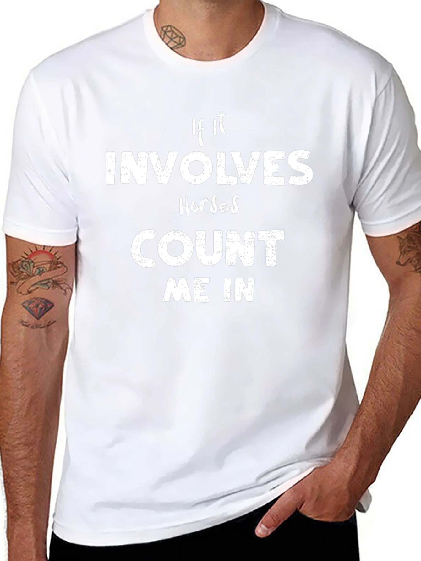If It Involves Horses Count Me In T-Shirt