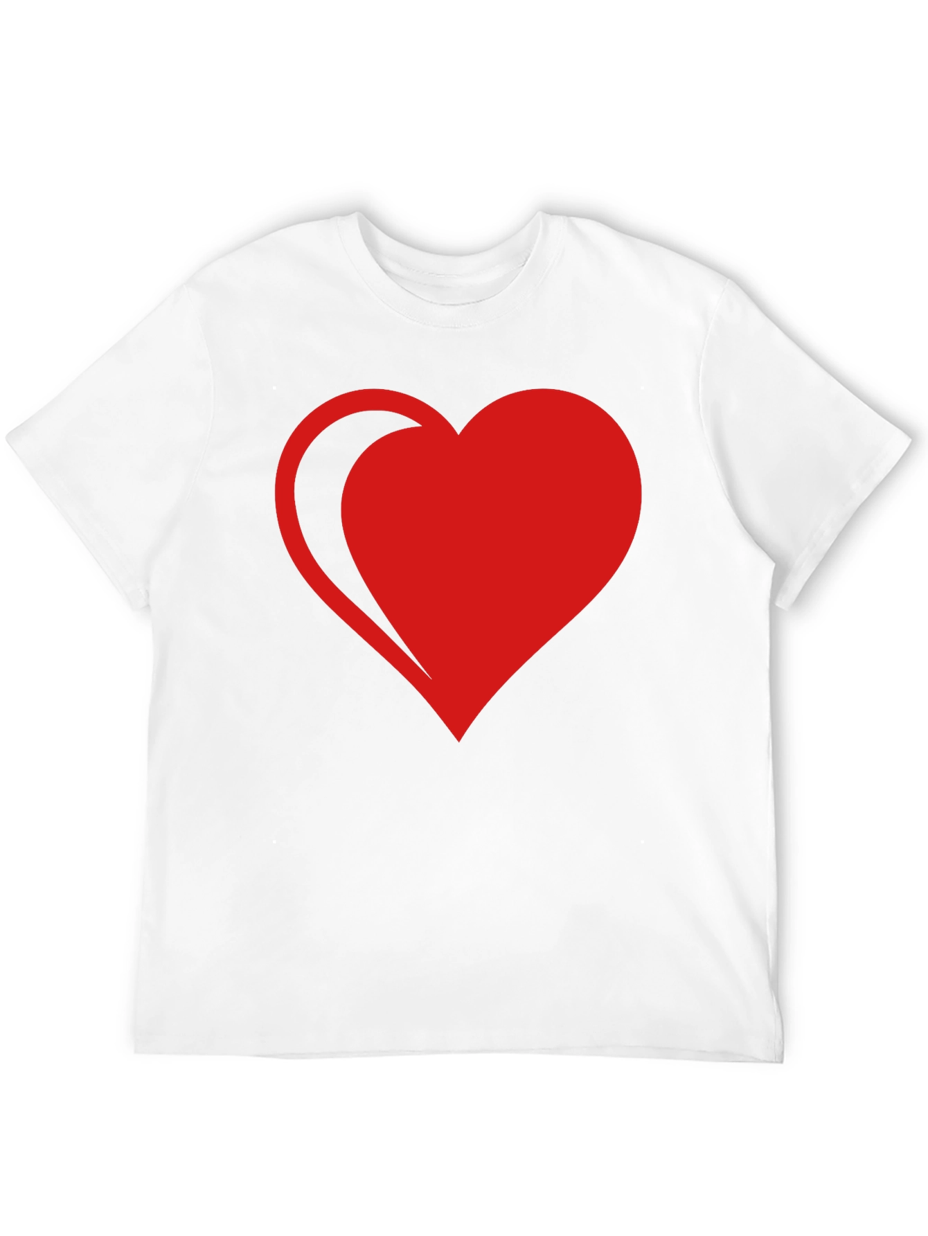 Red Heart Graphic Black T-Shirt