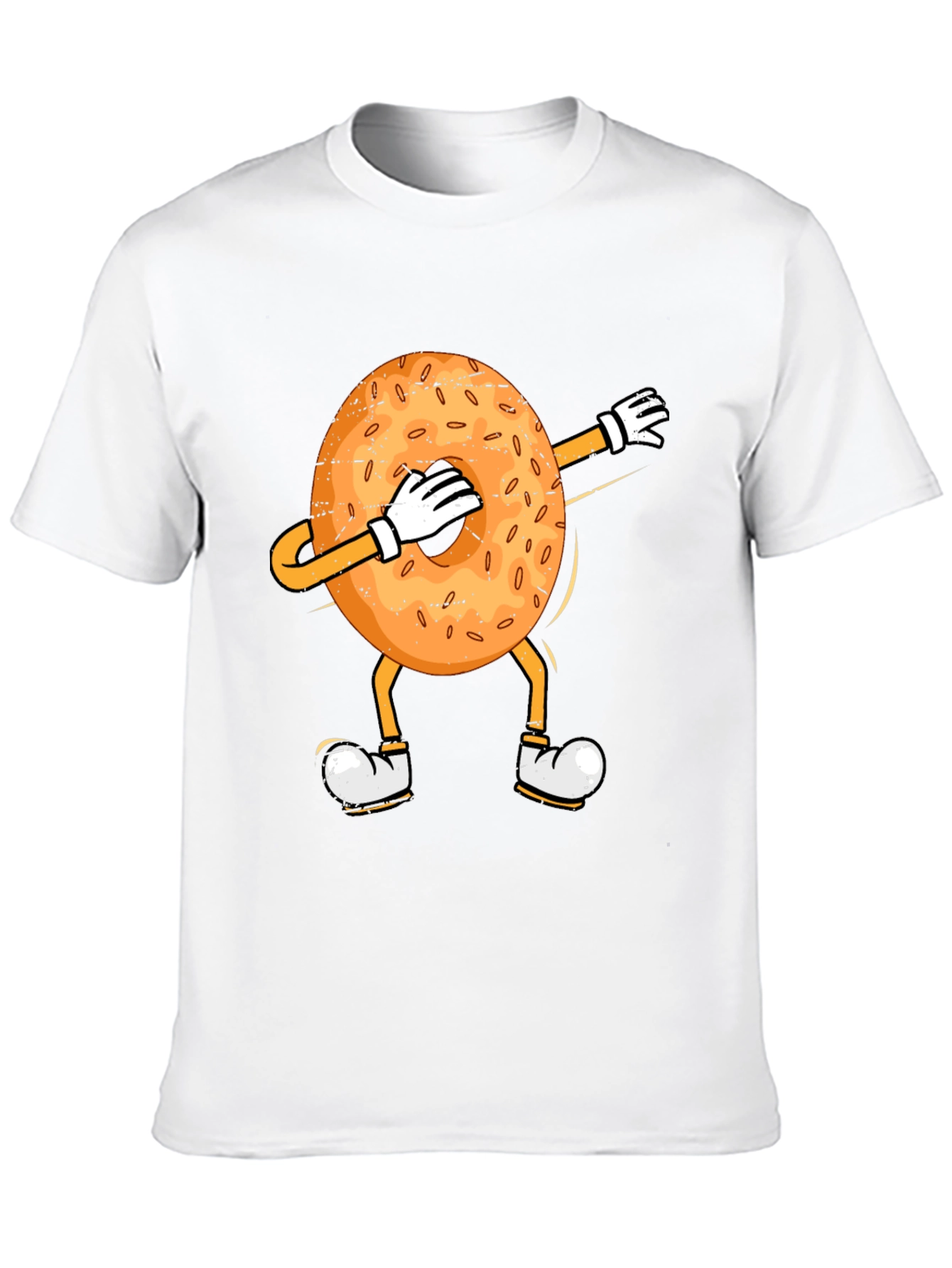 Dabbing Bagel Humor T-Shirt