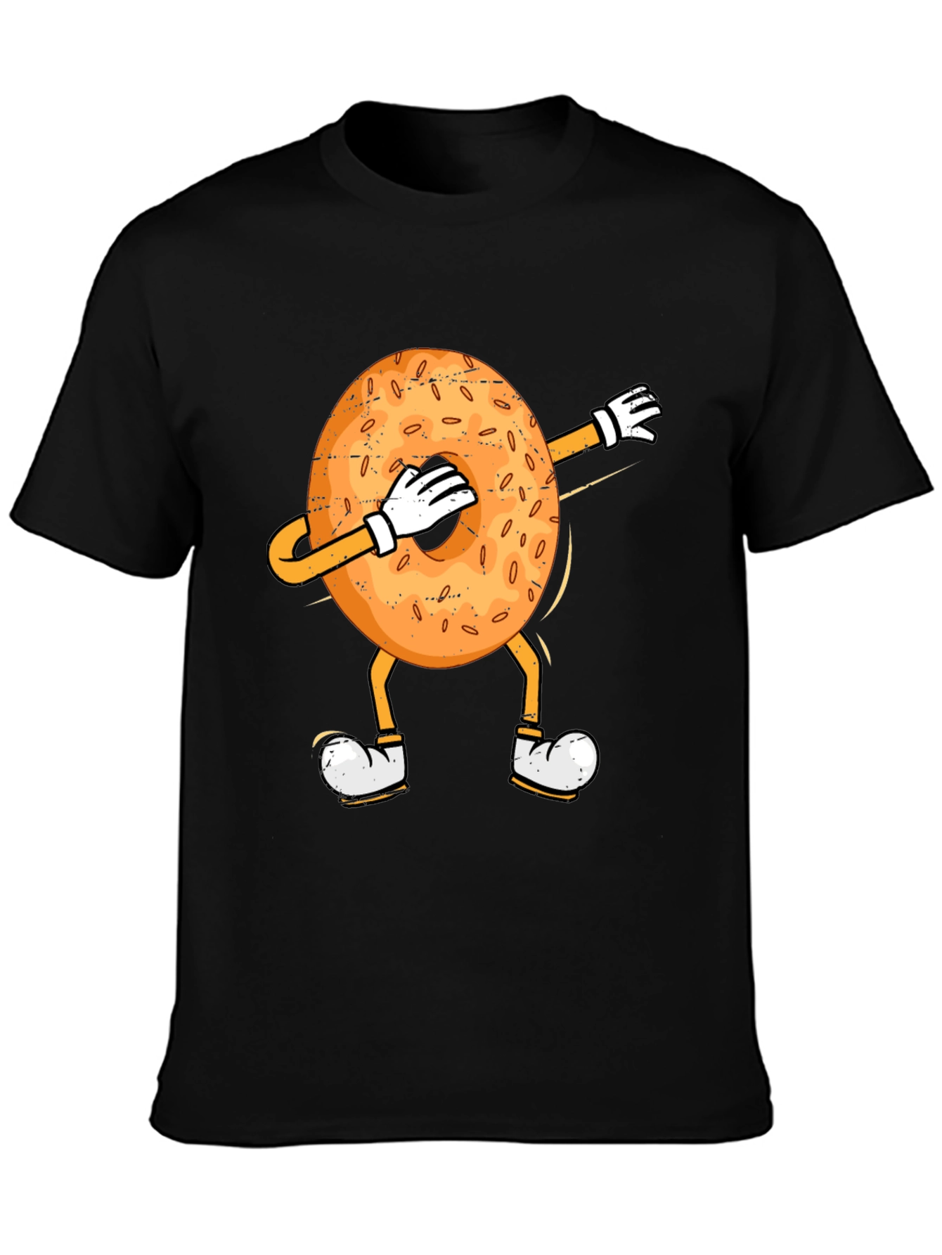 Dabbing Bagel Humor T-Shirt