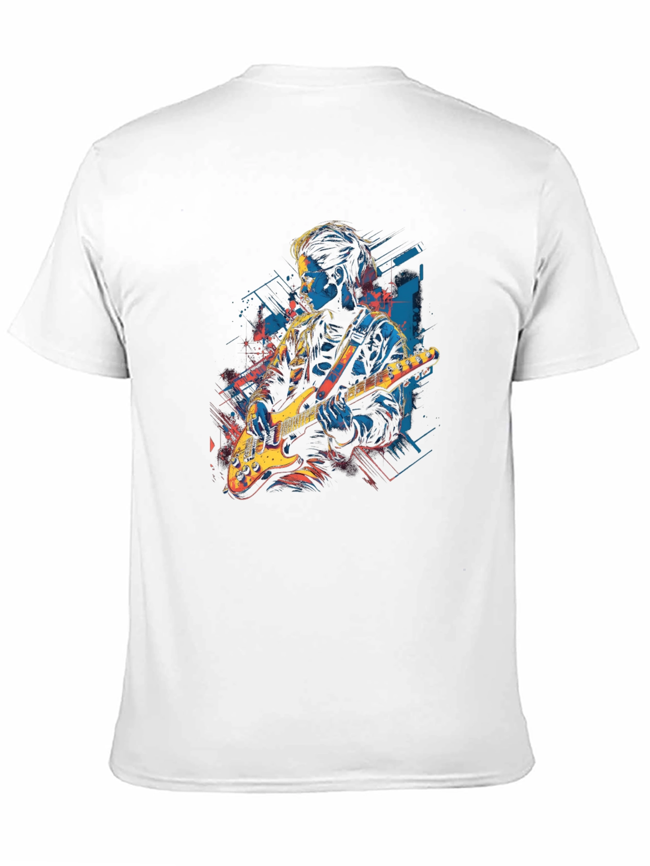 Guitar Player Graphic Black Tee