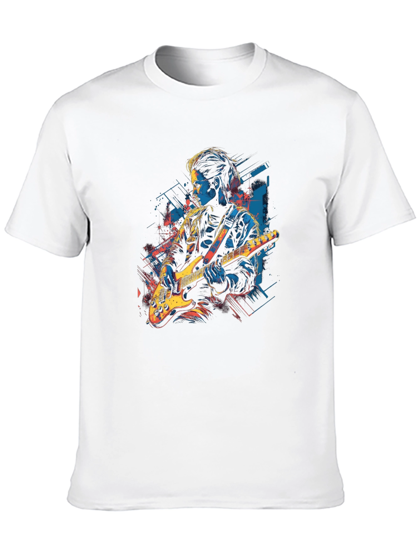 Guitar Player Graphic Black Tee