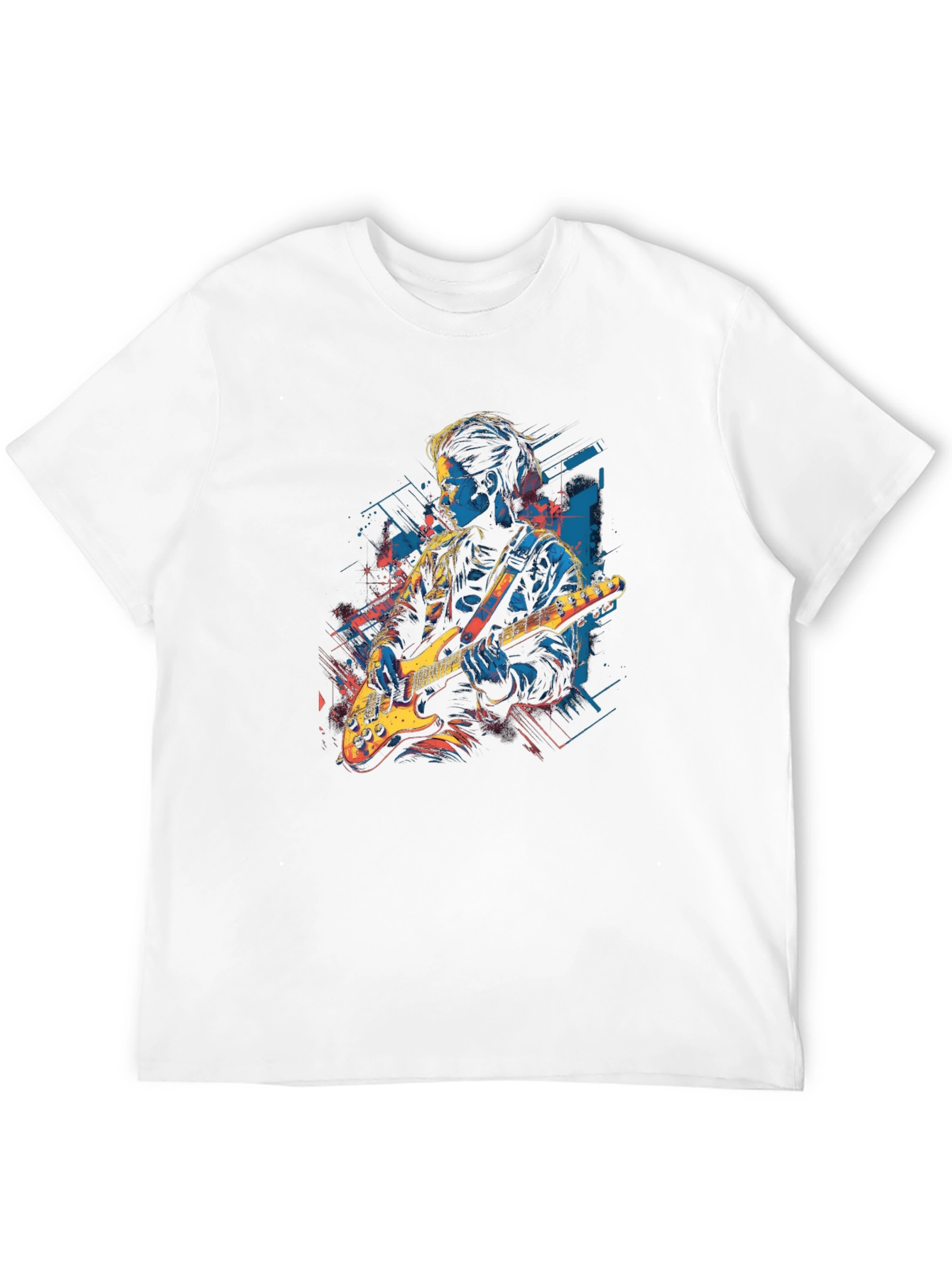 Guitar Player Graphic Black Tee