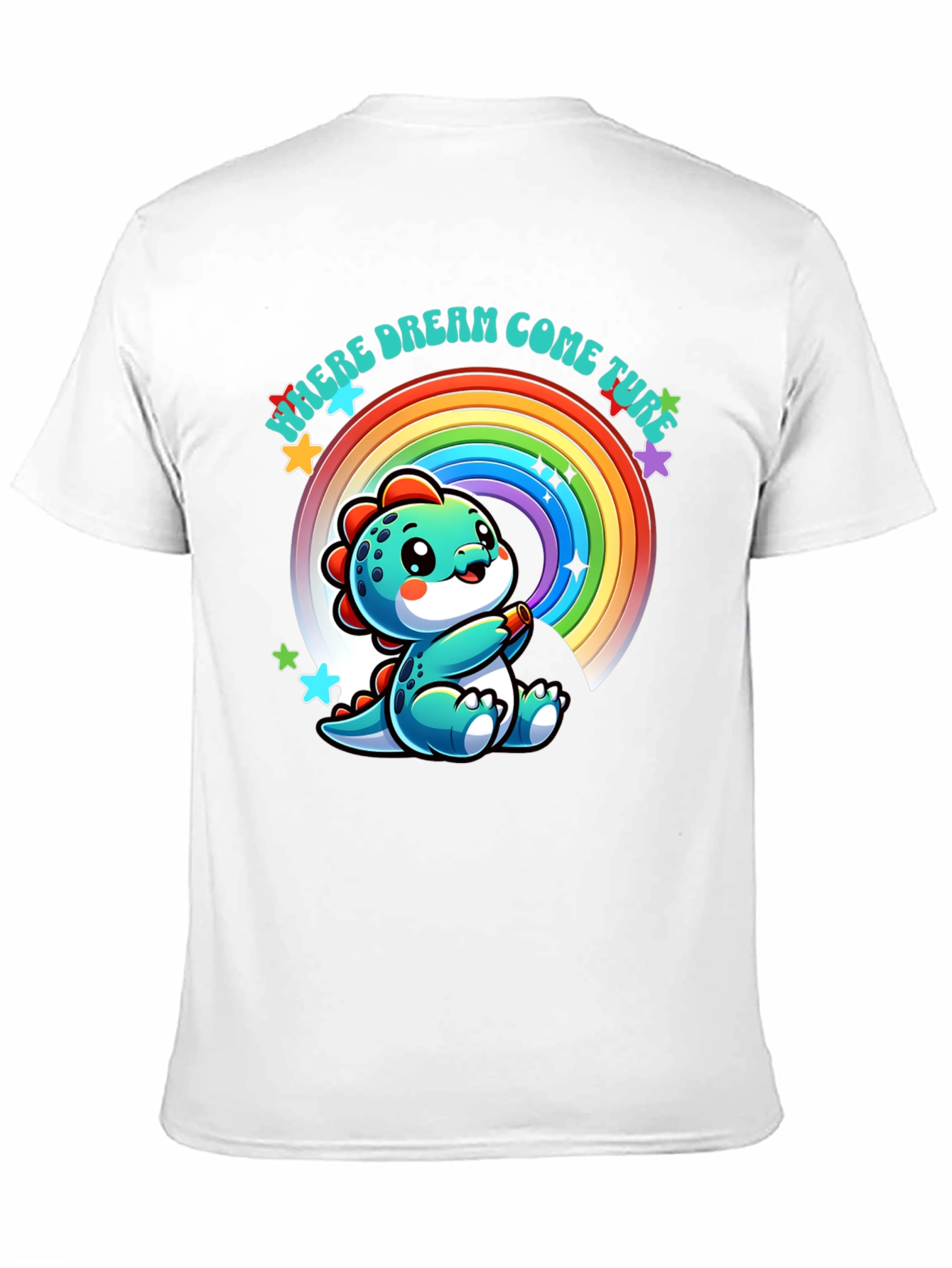 Cute Dinosaur Rainbow T-Shirt