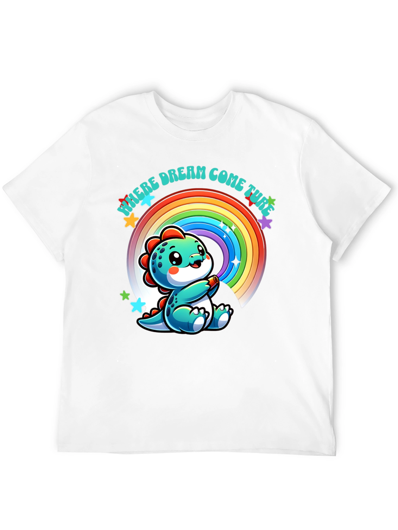 Cute Dinosaur Rainbow T-Shirt