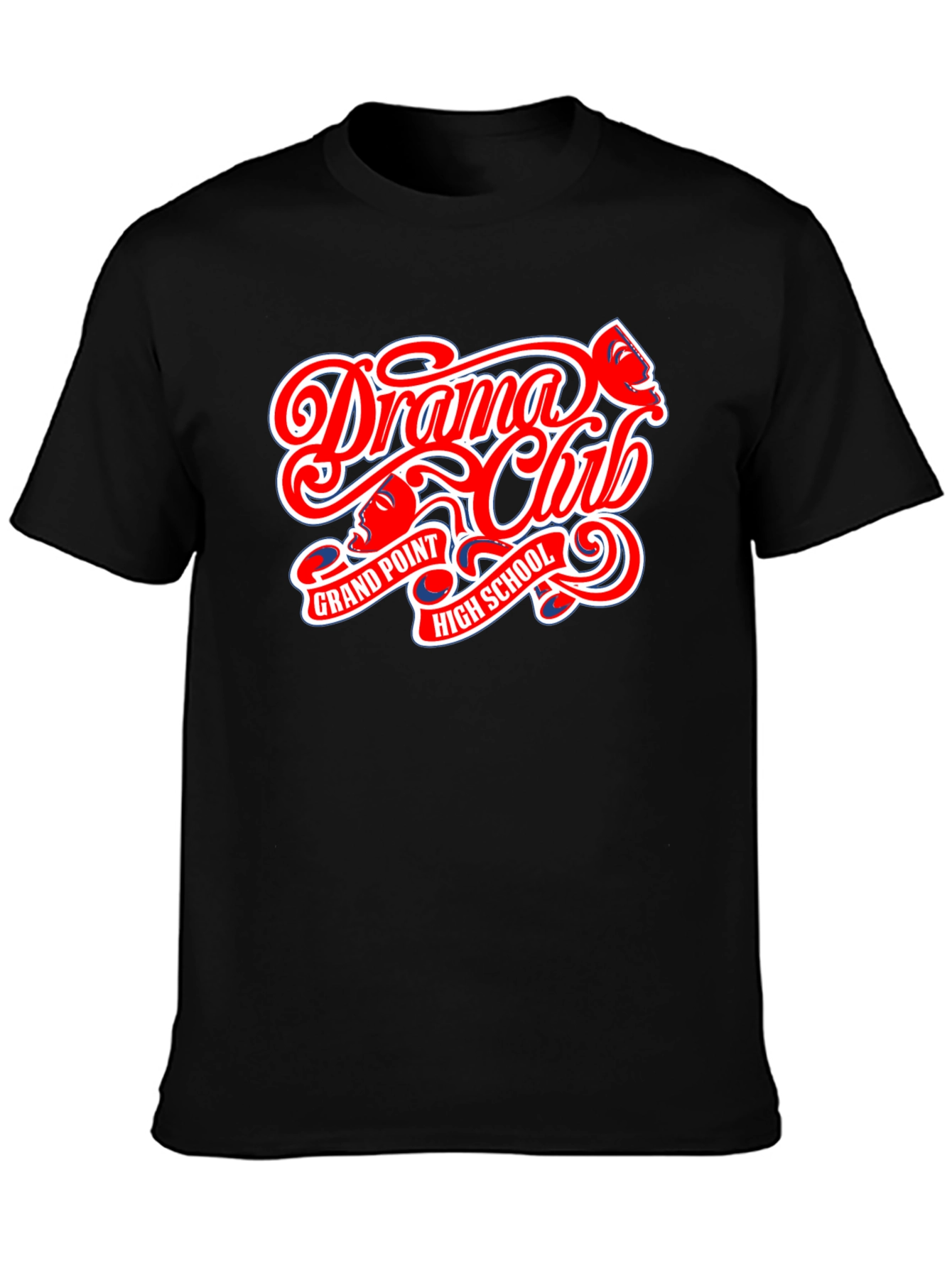 Drama Club High School Black T-Shirt