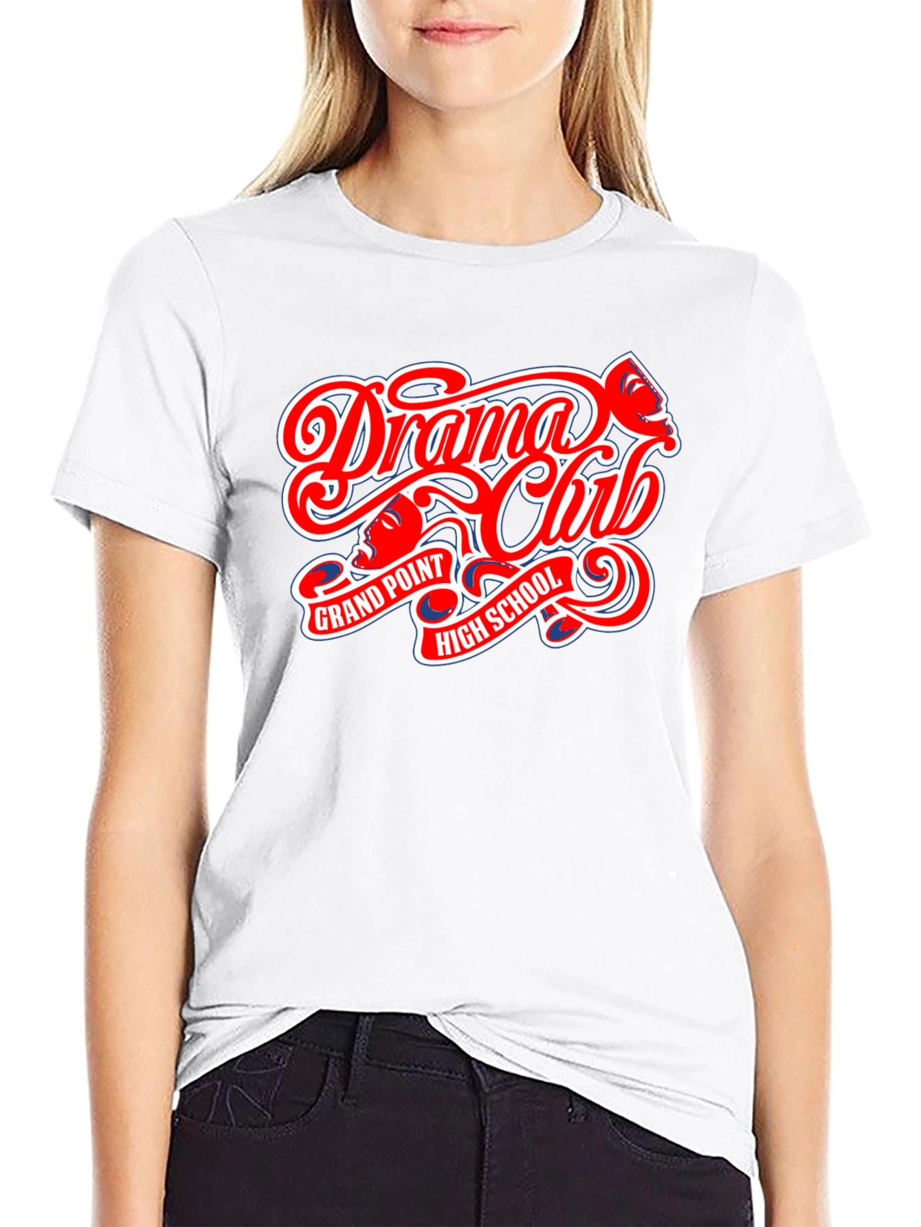 Drama Club High School Black T-Shirt