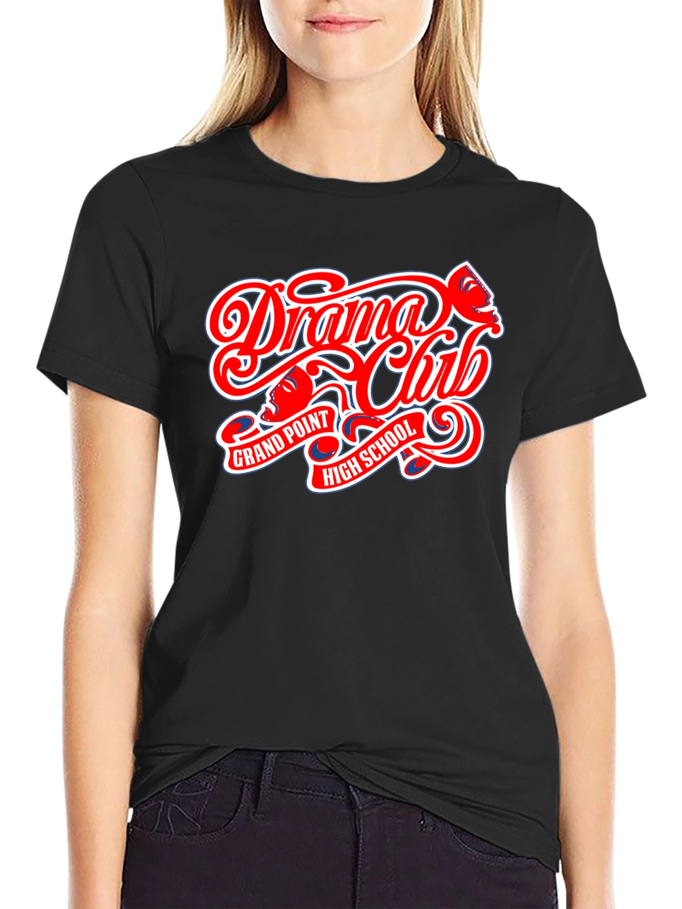 Drama Club High School Black T-Shirt