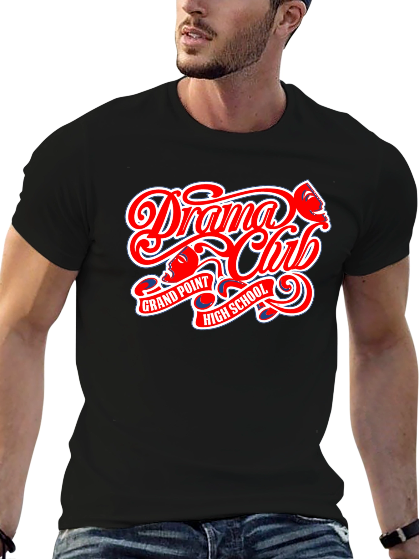 Drama Club High School Black T-Shirt