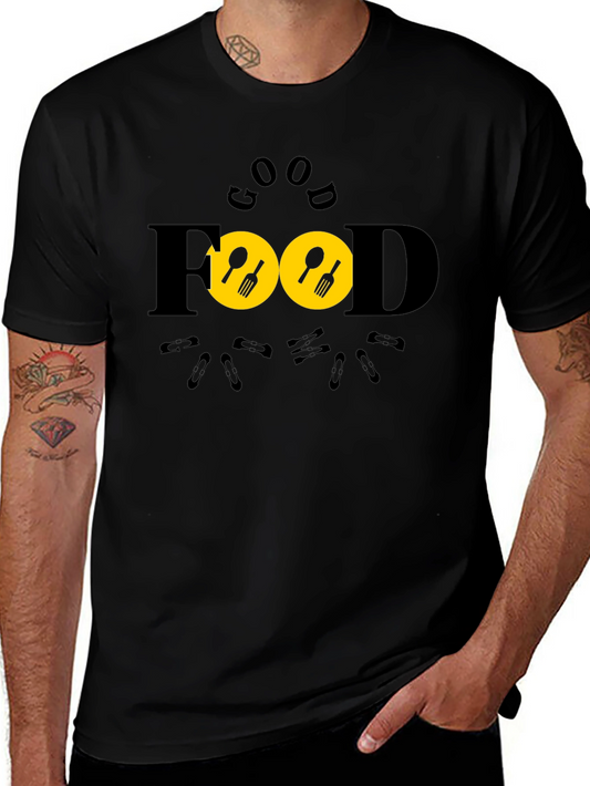 Good Food Black T-Shirt -  Unique Design