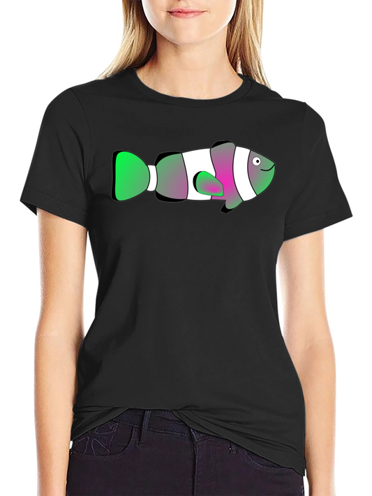 Clown Fish Graphic Tee - Black T-Shirt