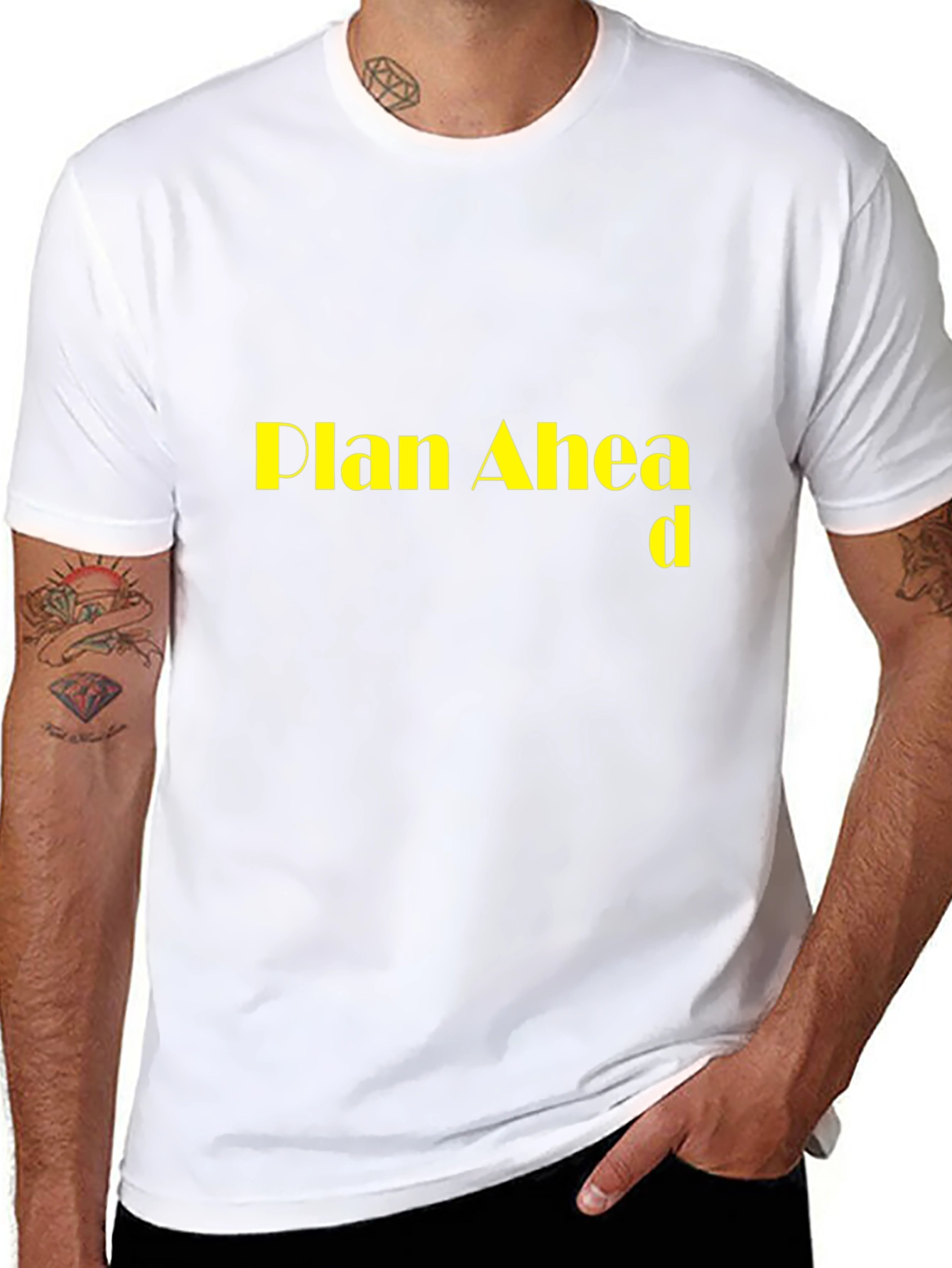 Plan Ahead Black T-Shirt