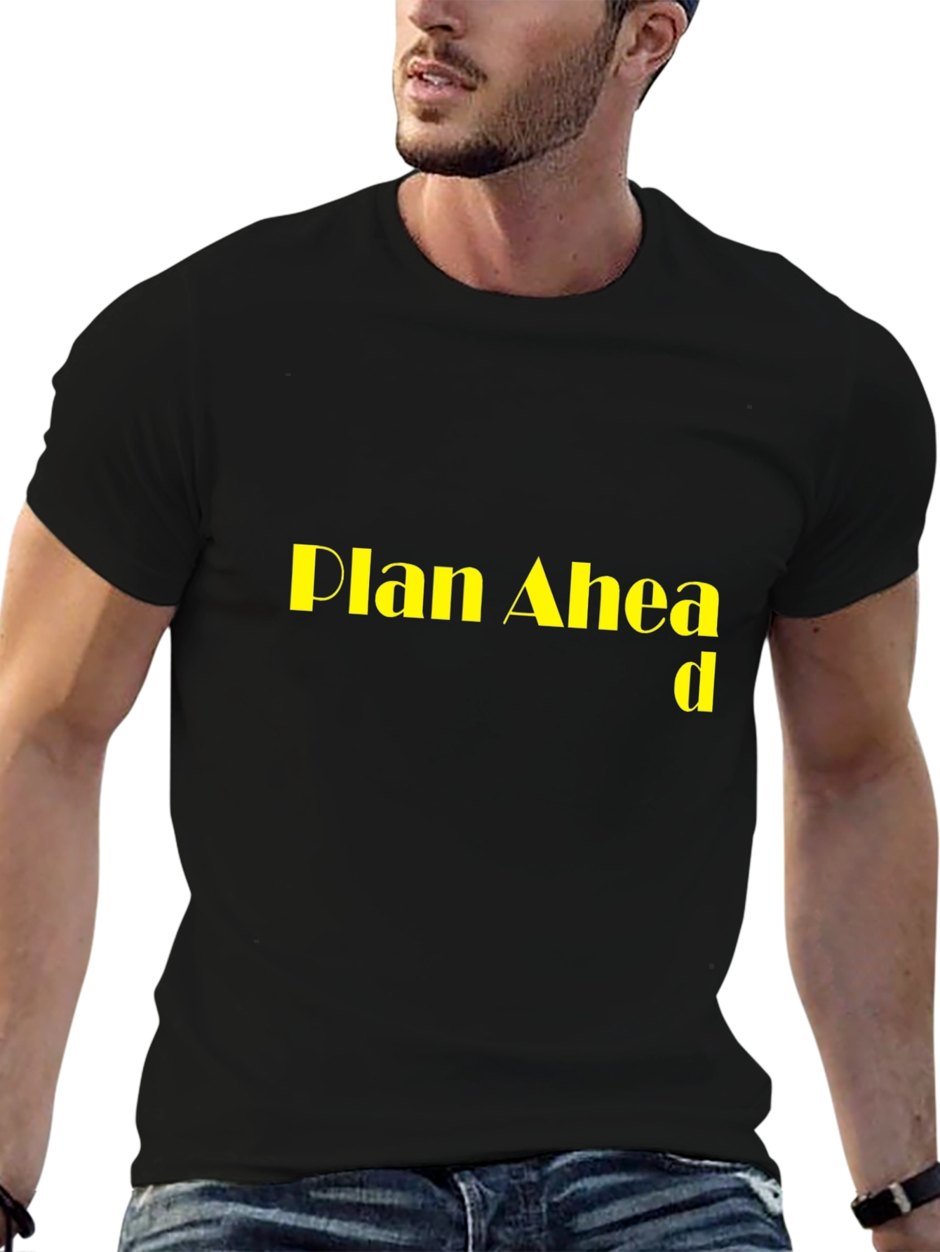 Plan Ahead Black T-Shirt
