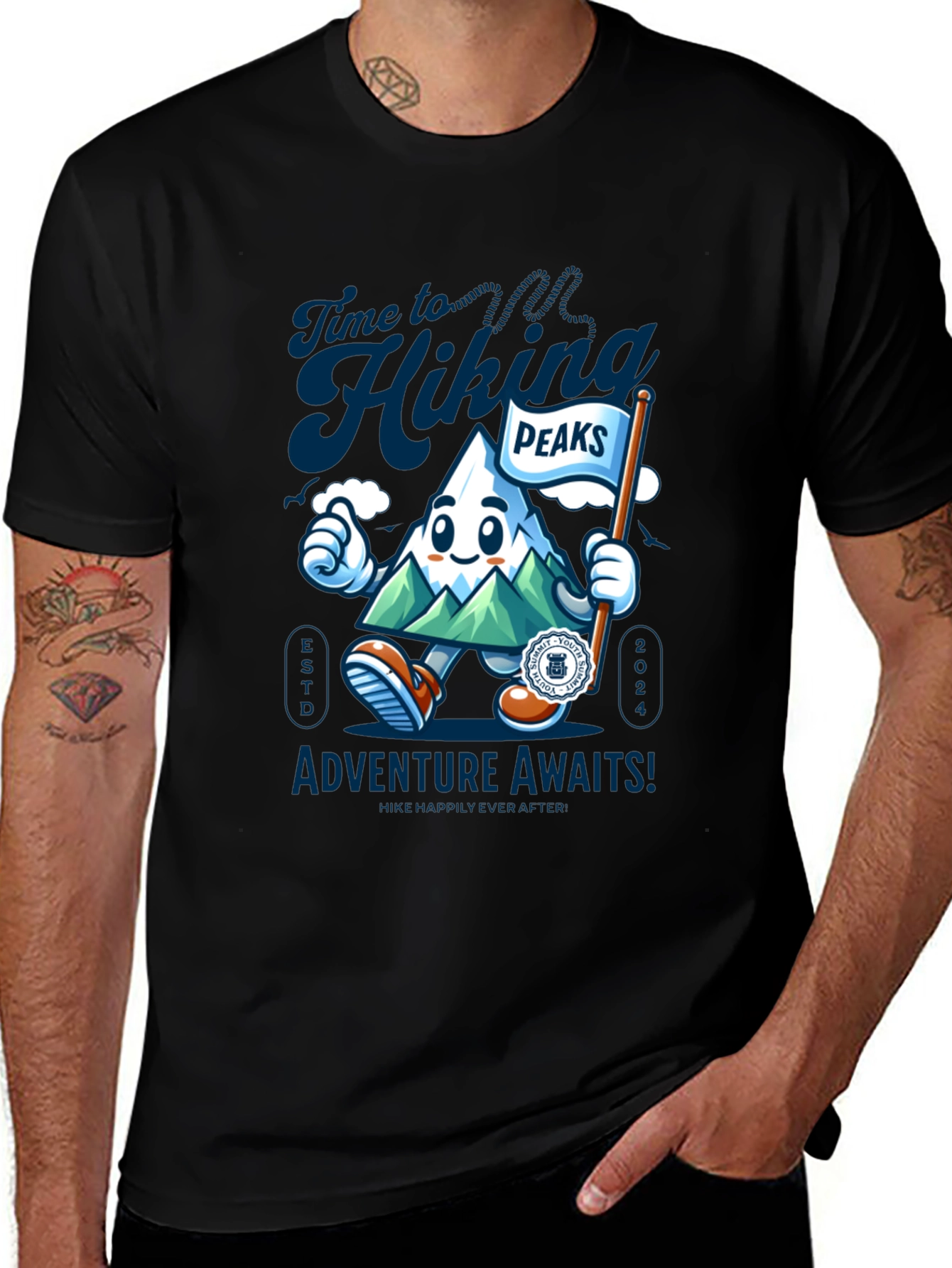 Hiking Peaks Adventure Awaits T-Shirt