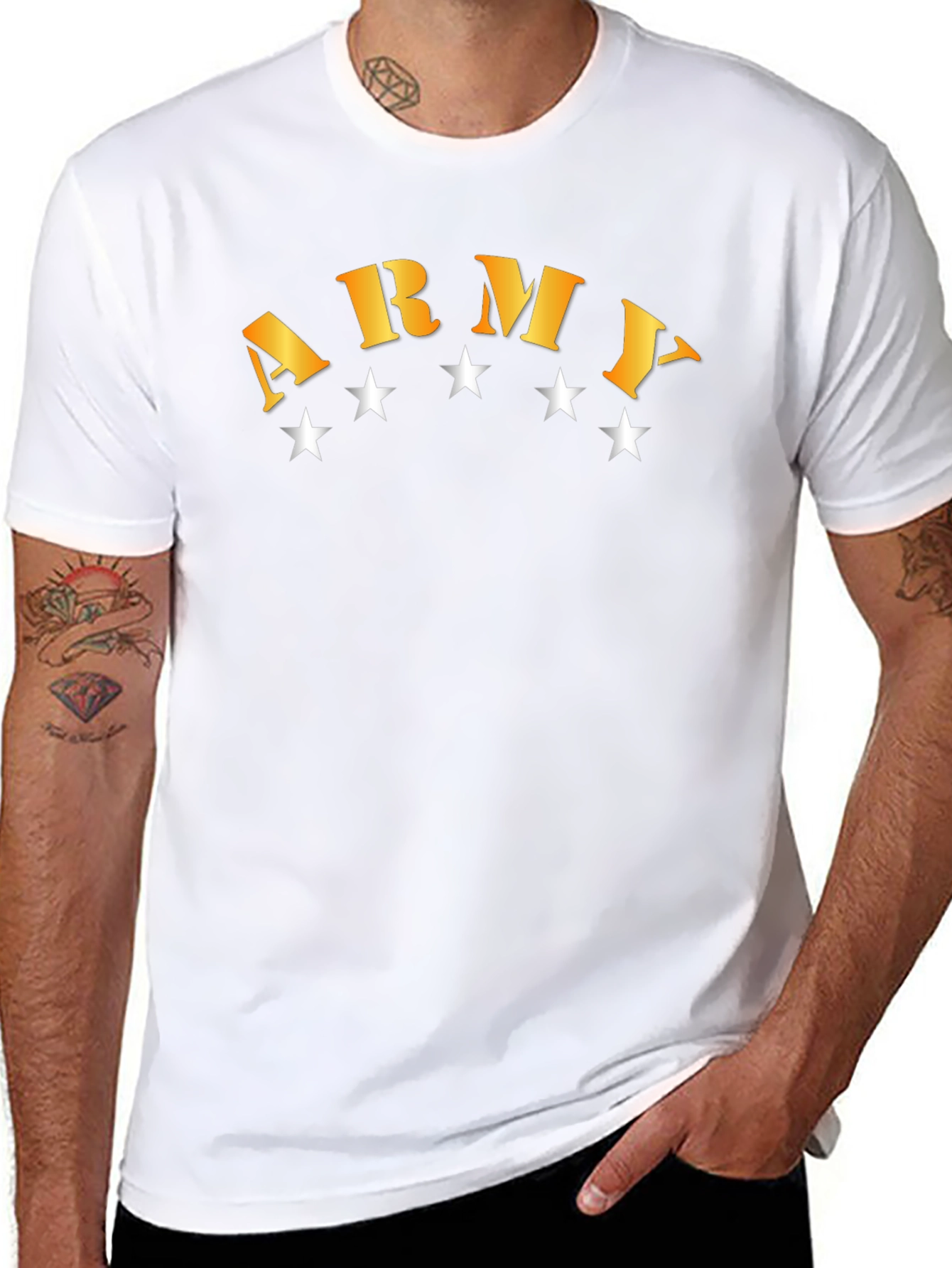 Army Graphic T-Shirt - Black