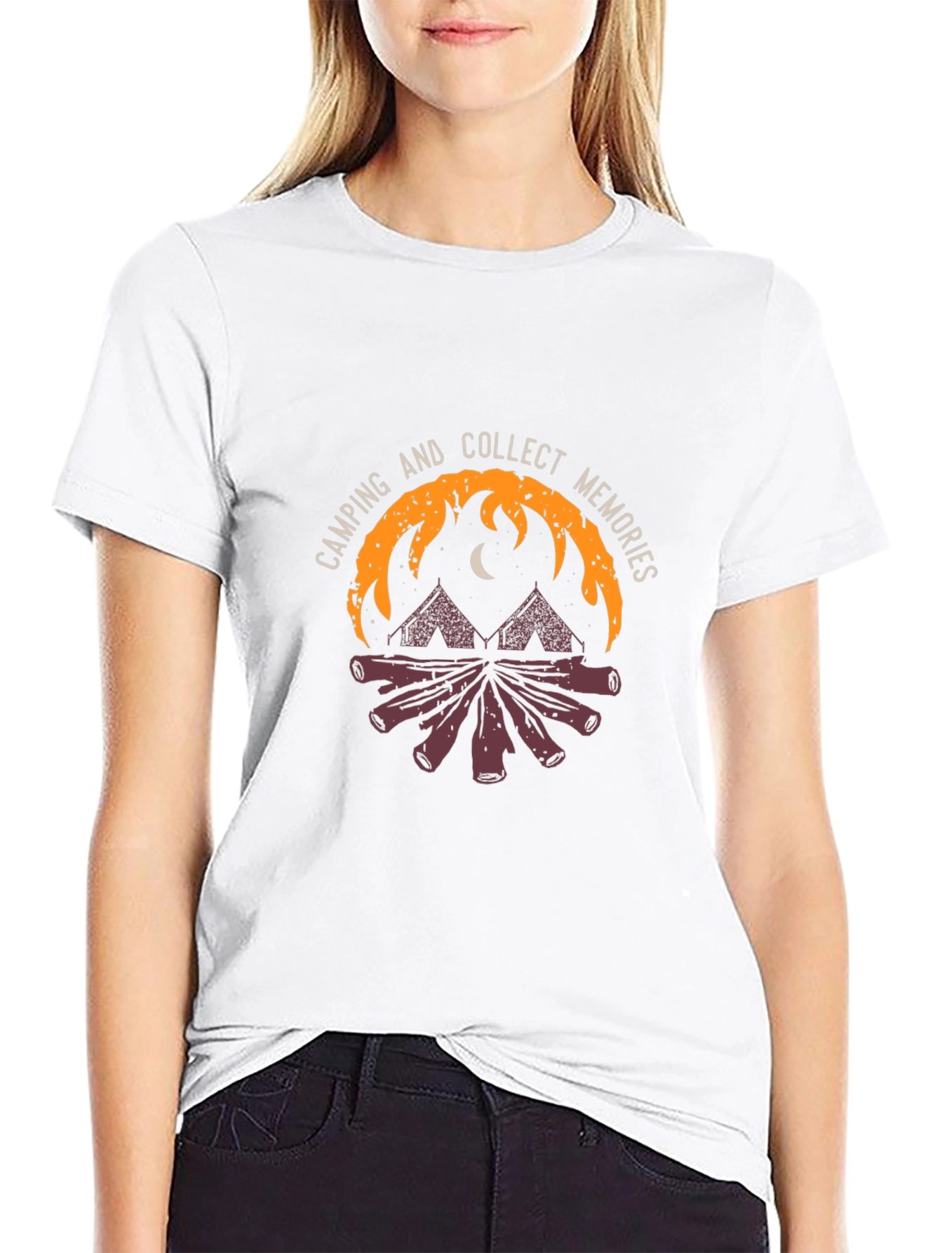 Camping Memories Black Graphic Tee
