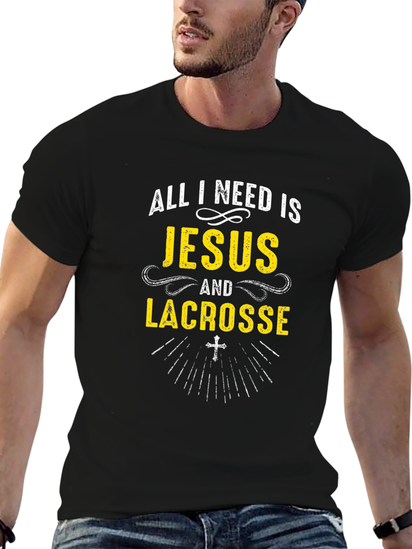 Jesus and Lacrosse T-Shirt