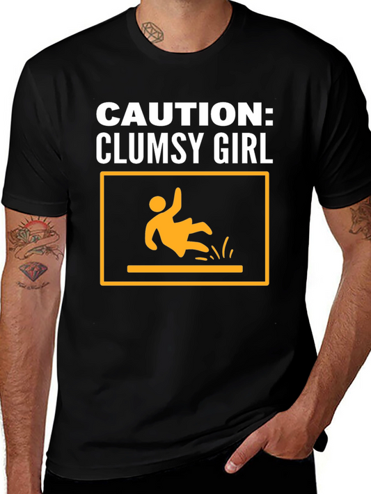 Caution: Clumsy Girl Graphic Tee - Unisex