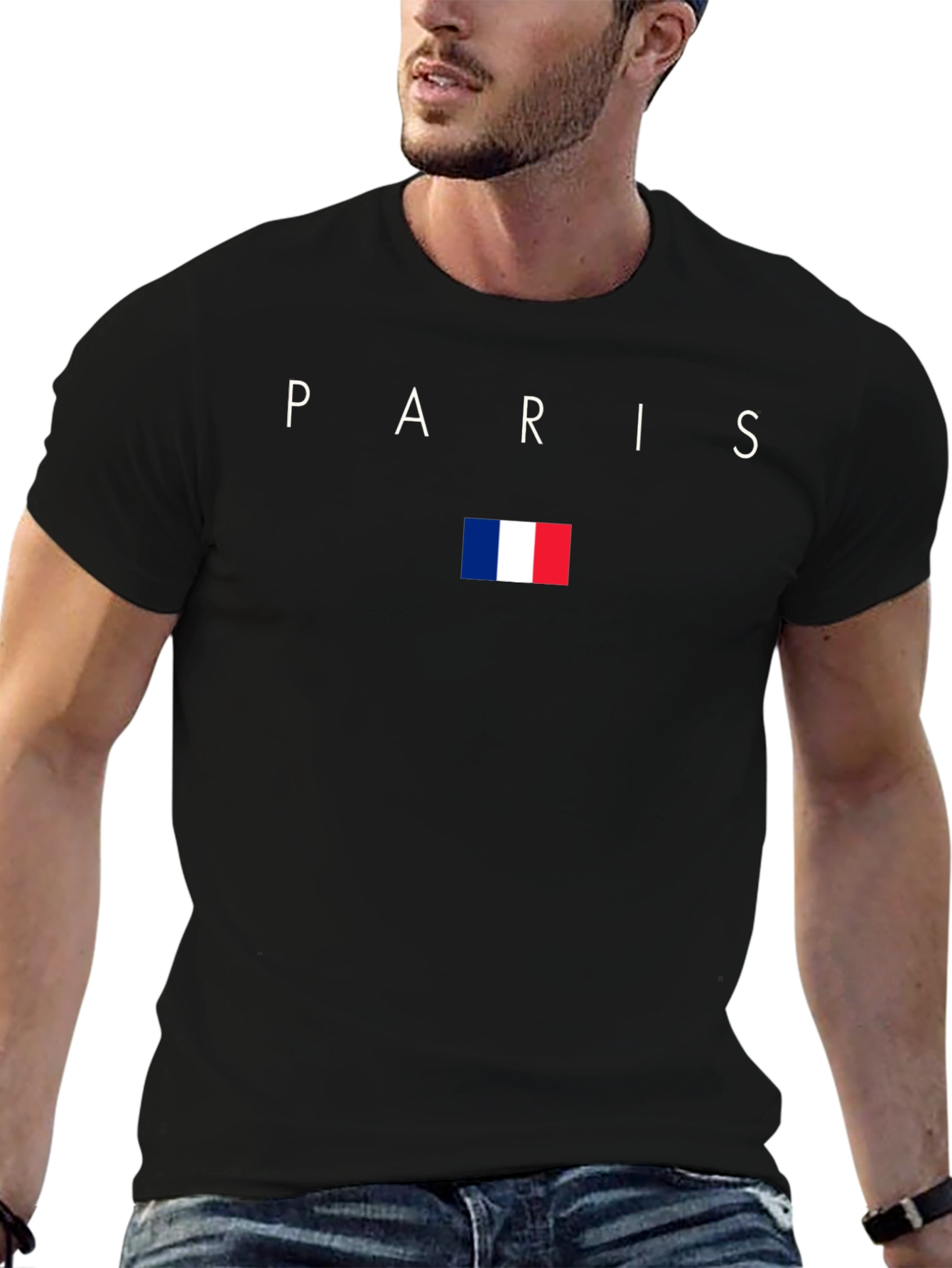 Paris France Flag Graphic T-Shirt