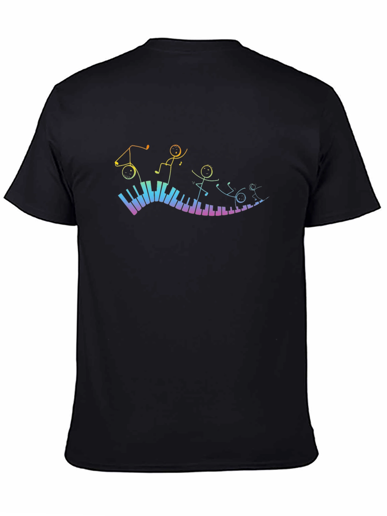 Musical Stick Figures Piano T-Shirt