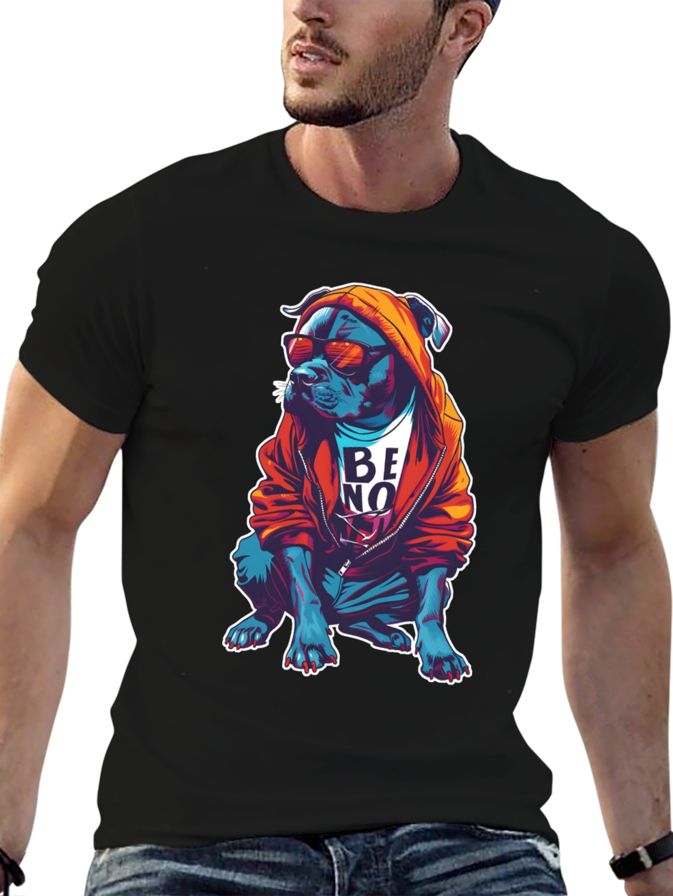 Cool Dog Graphic T-Shirt
