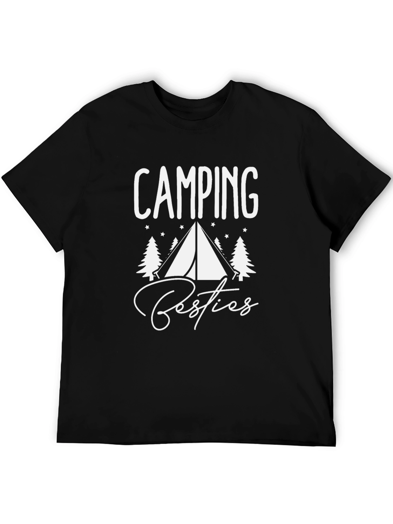Camping Besties T-Shirt - Black Graphic Tee