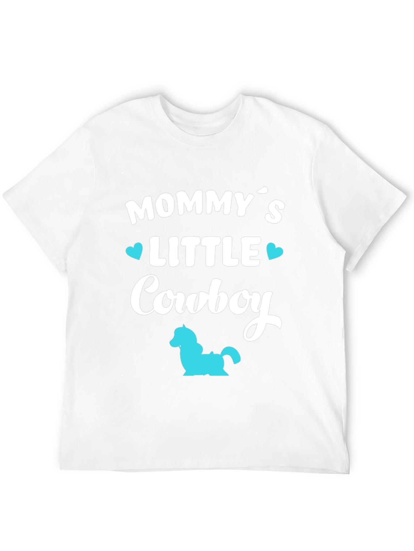 Mommys Little Cowboy - Black T-Shirt
