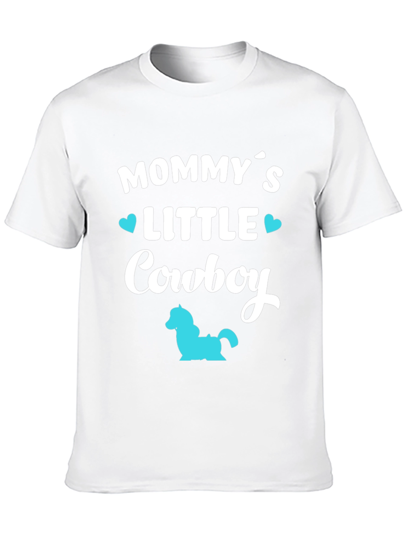 Mommys Little Cowboy - Black T-Shirt
