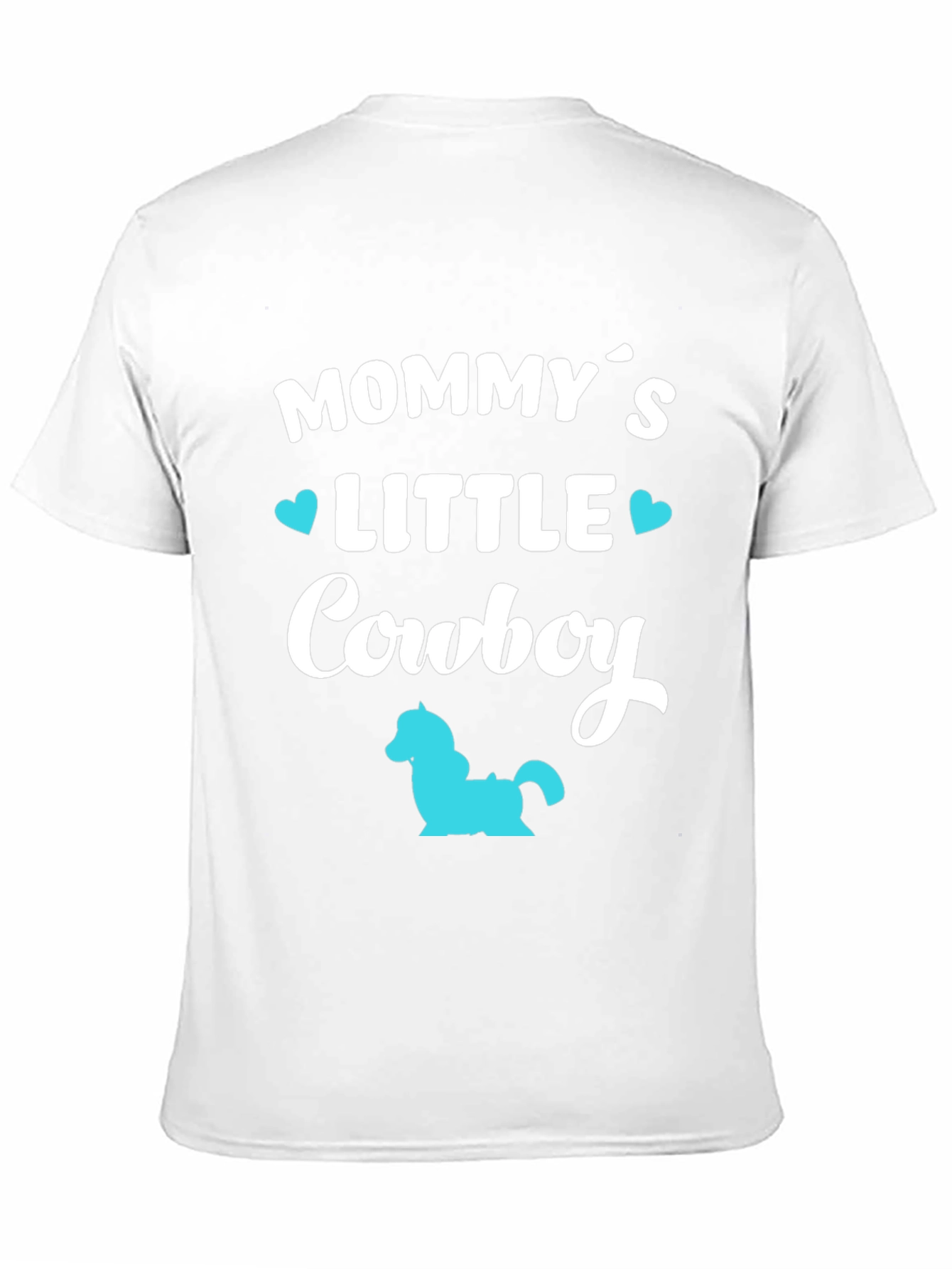 Mommys Little Cowboy - Black T-Shirt