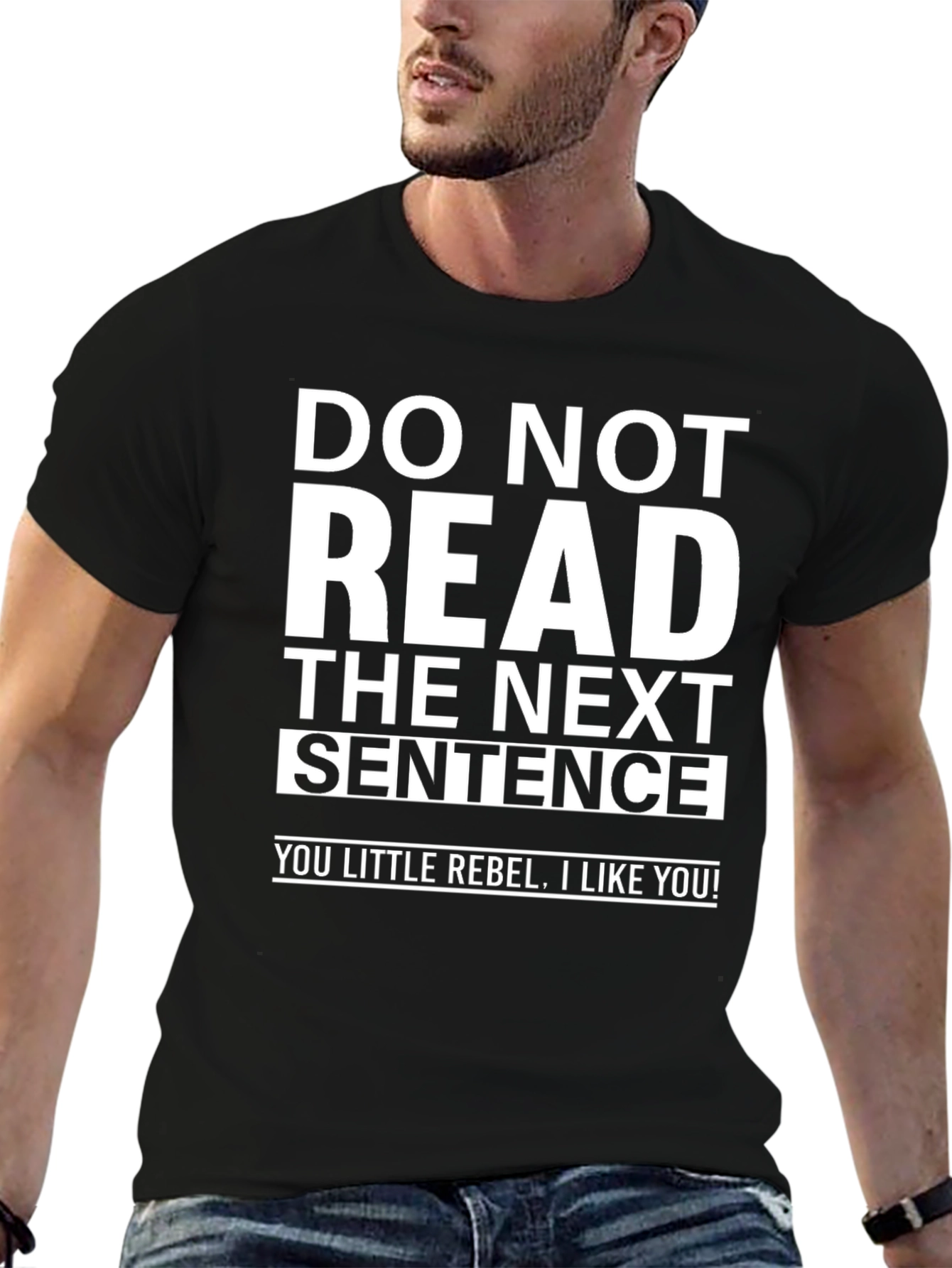 Rebel Humor Graphic Tee - Do Not Read!