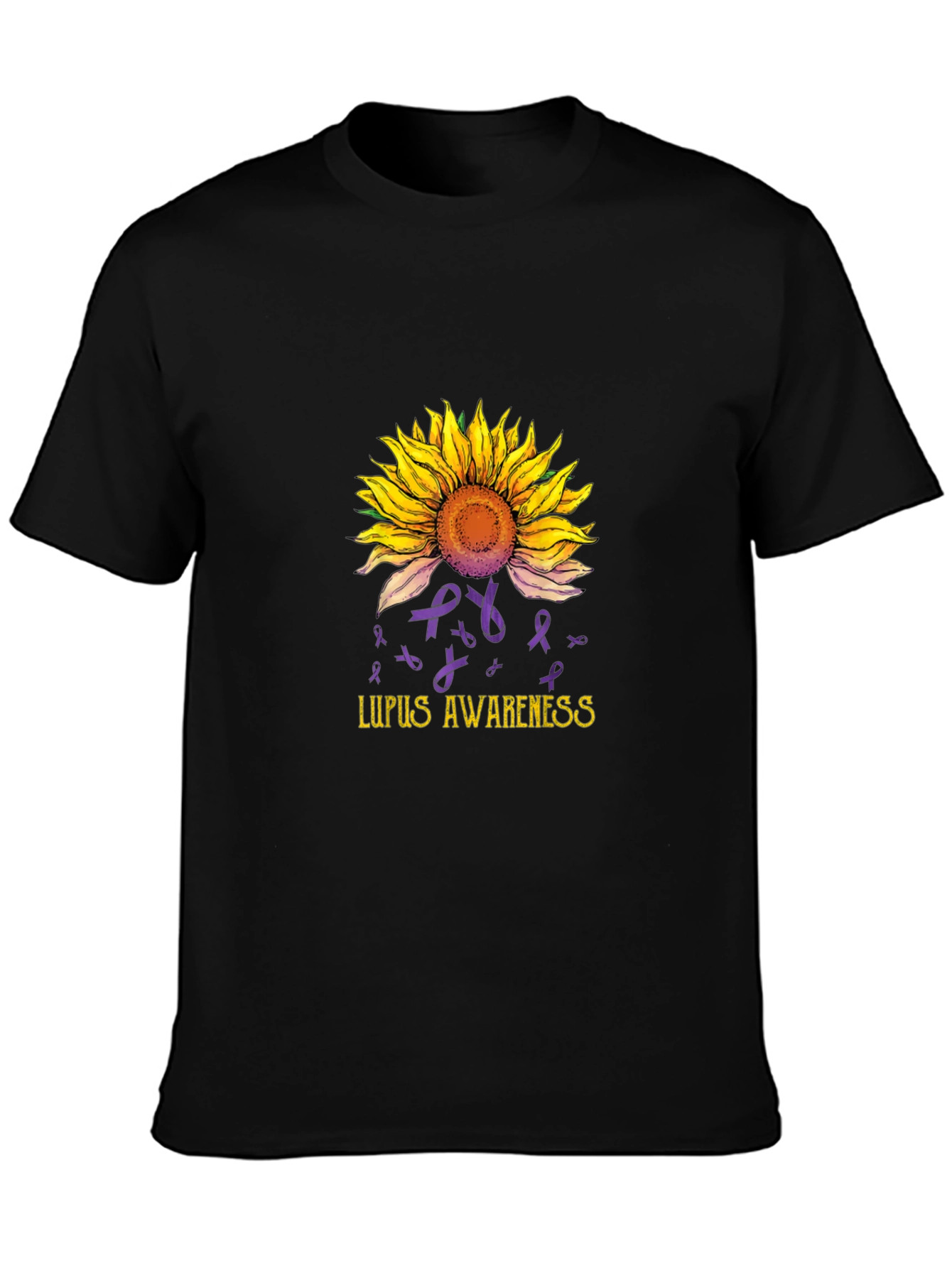 Lupus Awareness Sunflower Graphic Tee