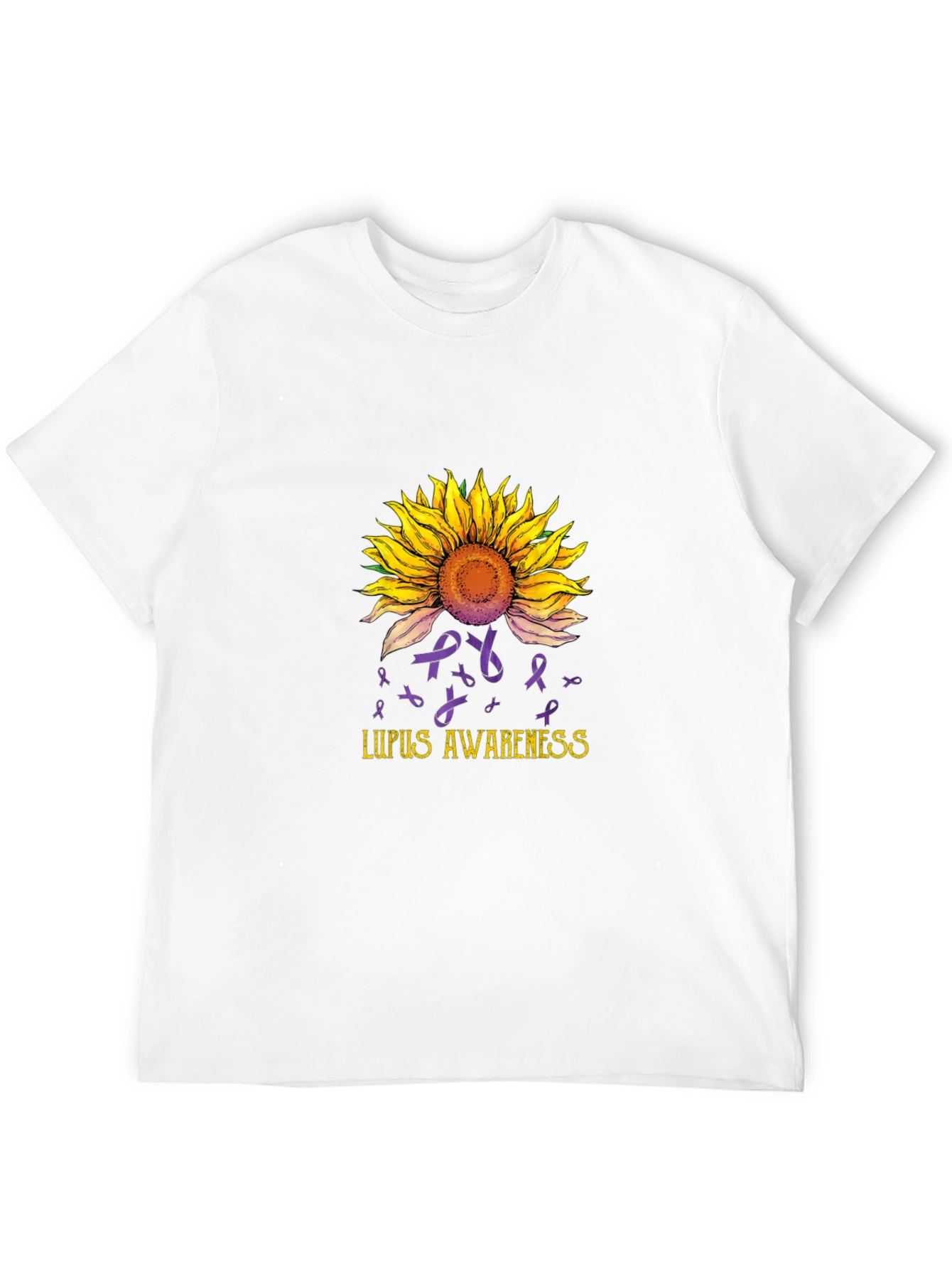 Lupus Awareness Sunflower Graphic Tee