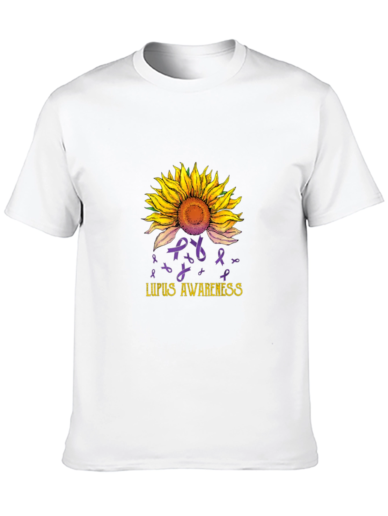 Lupus Awareness Sunflower Graphic Tee