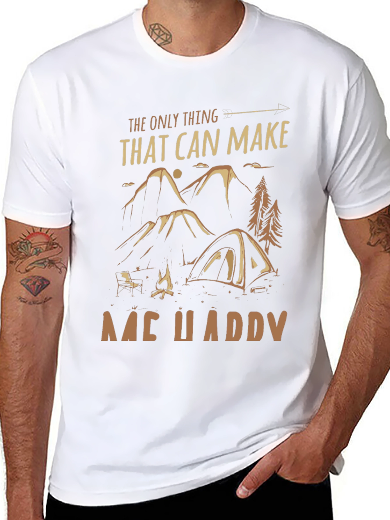 Happy Camper T-Shirt | Outdoors Adventure