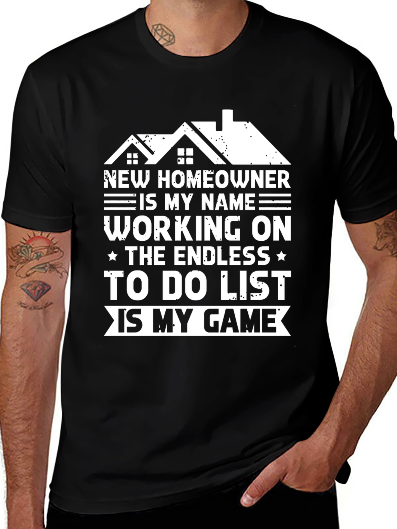 New Homeowner T-Shirt: Endless To-Do List Game