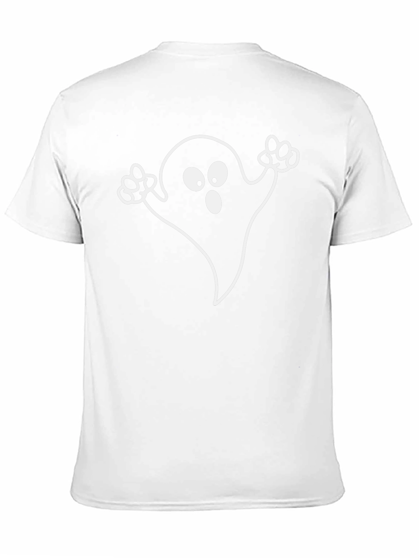 Ghost Graphic Black T-Shirt - Spooky Season Style