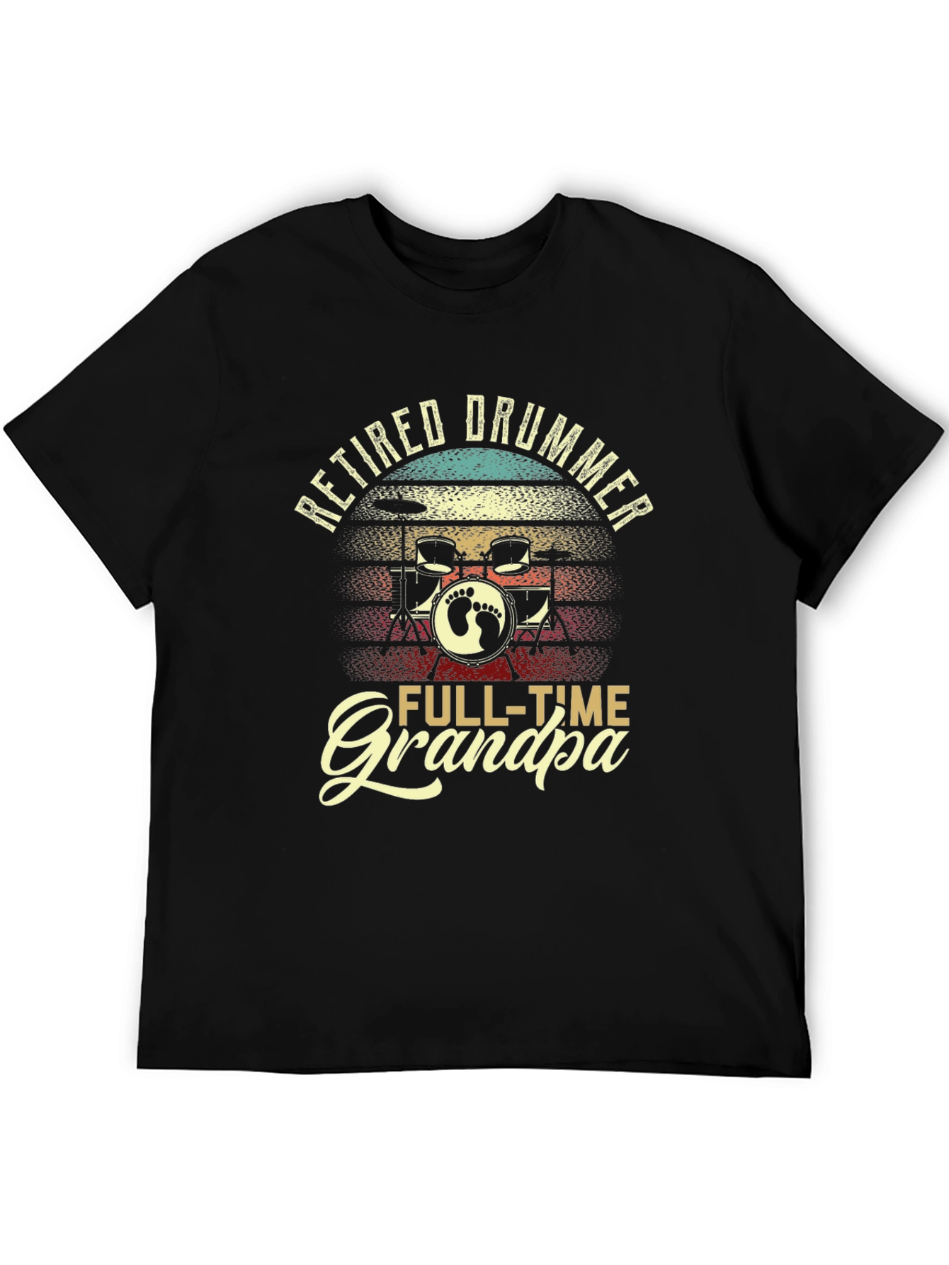 Retired Drummer Grandpa T-Shirt