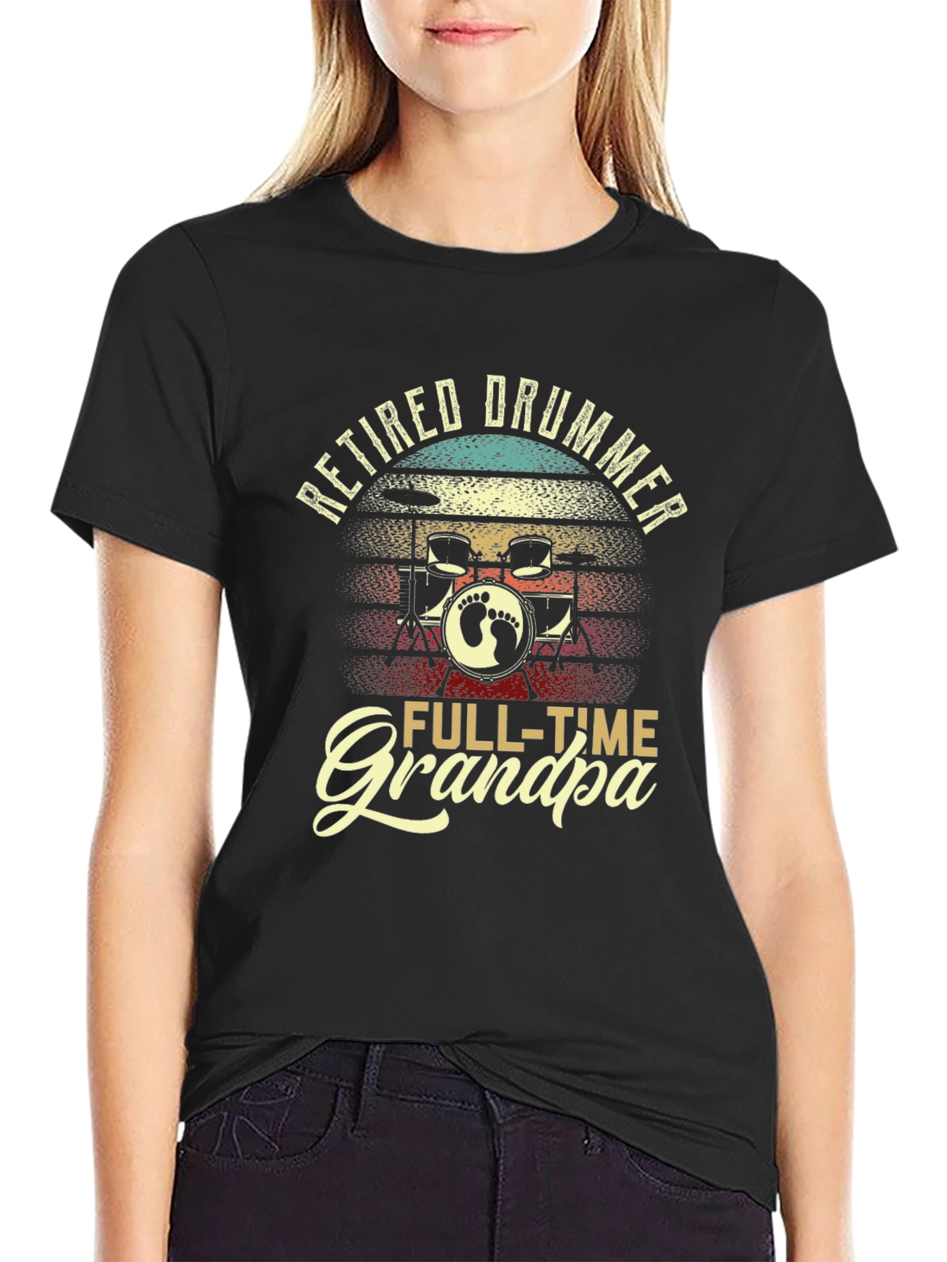 Retired Drummer Grandpa T-Shirt