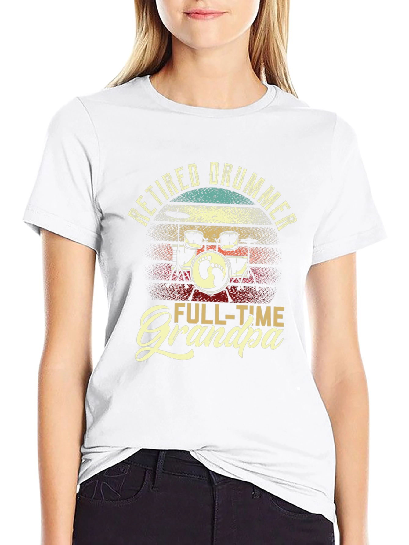 Retired Drummer Grandpa T-Shirt
