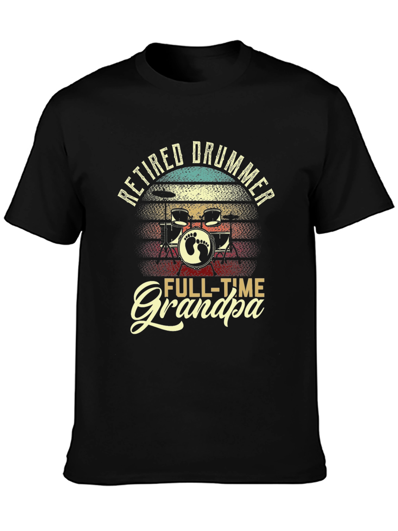 Retired Drummer Grandpa T-Shirt