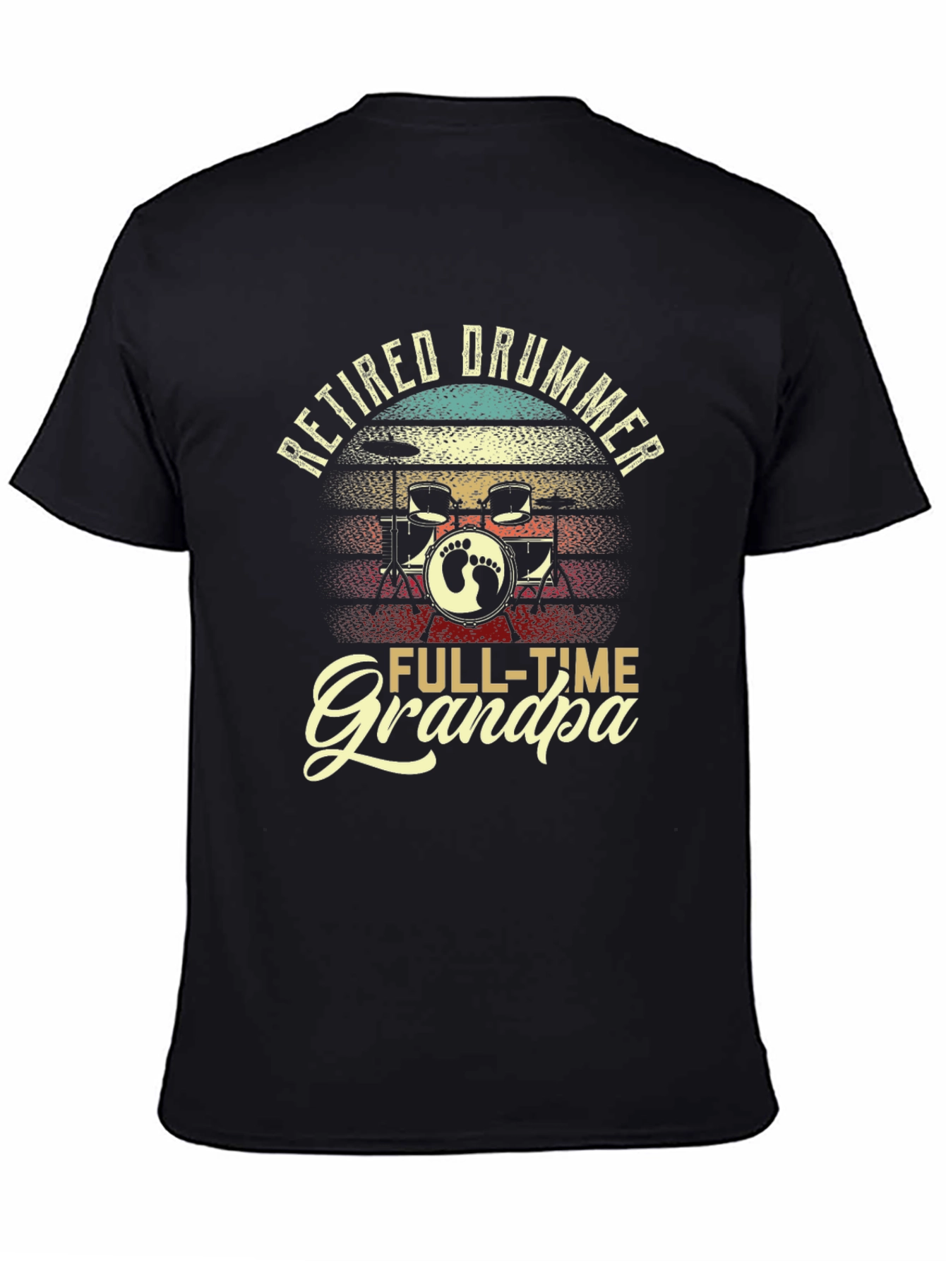 Retired Drummer Grandpa T-Shirt