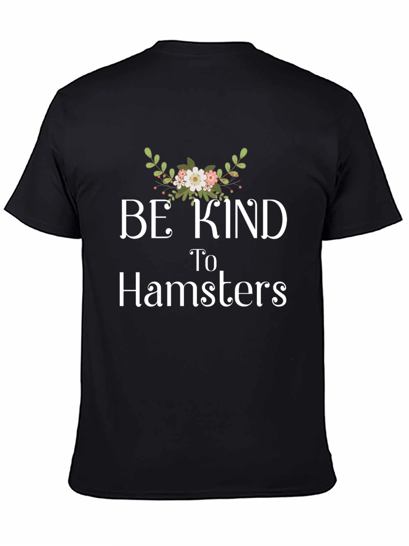 Be Kind to Hamsters Graphic Tee -  Black T-Shirt