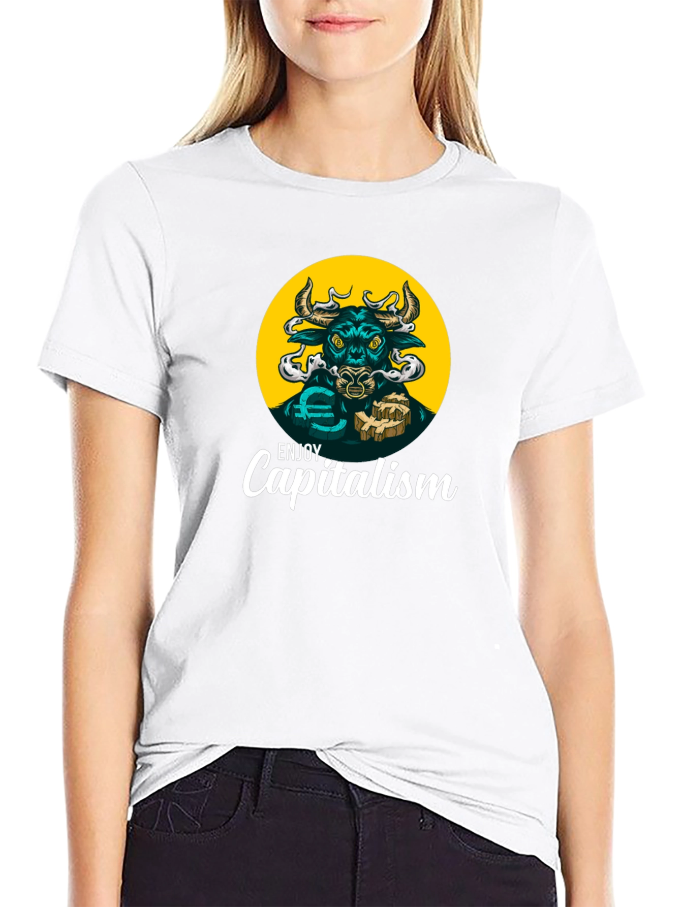 Enjoy Capitalism Bull T-Shirt